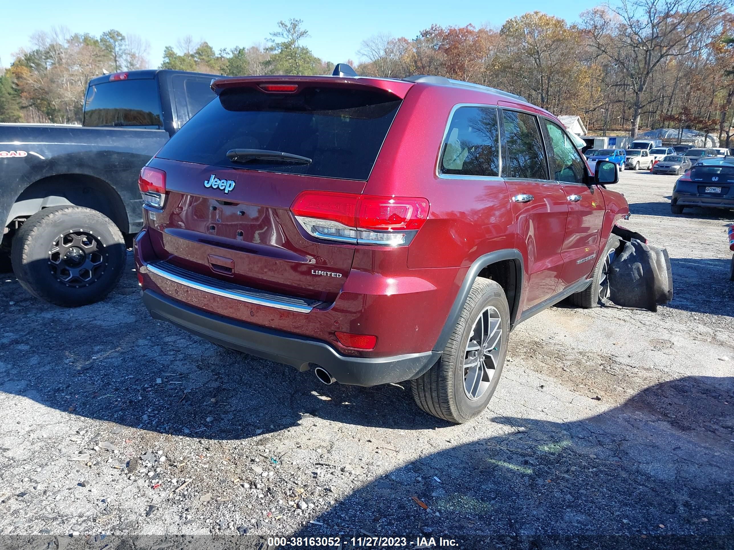 2019 Jeep Grand Cherokee Limited 4X2 vin: 1C4RJEBGXKC797547