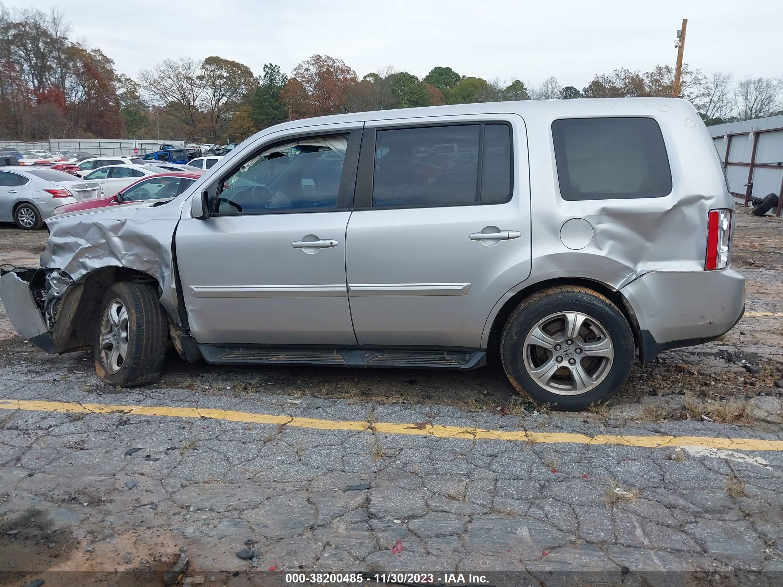 2013 Honda Pilot Ex-L vin: 5FNYF3H55DB041315