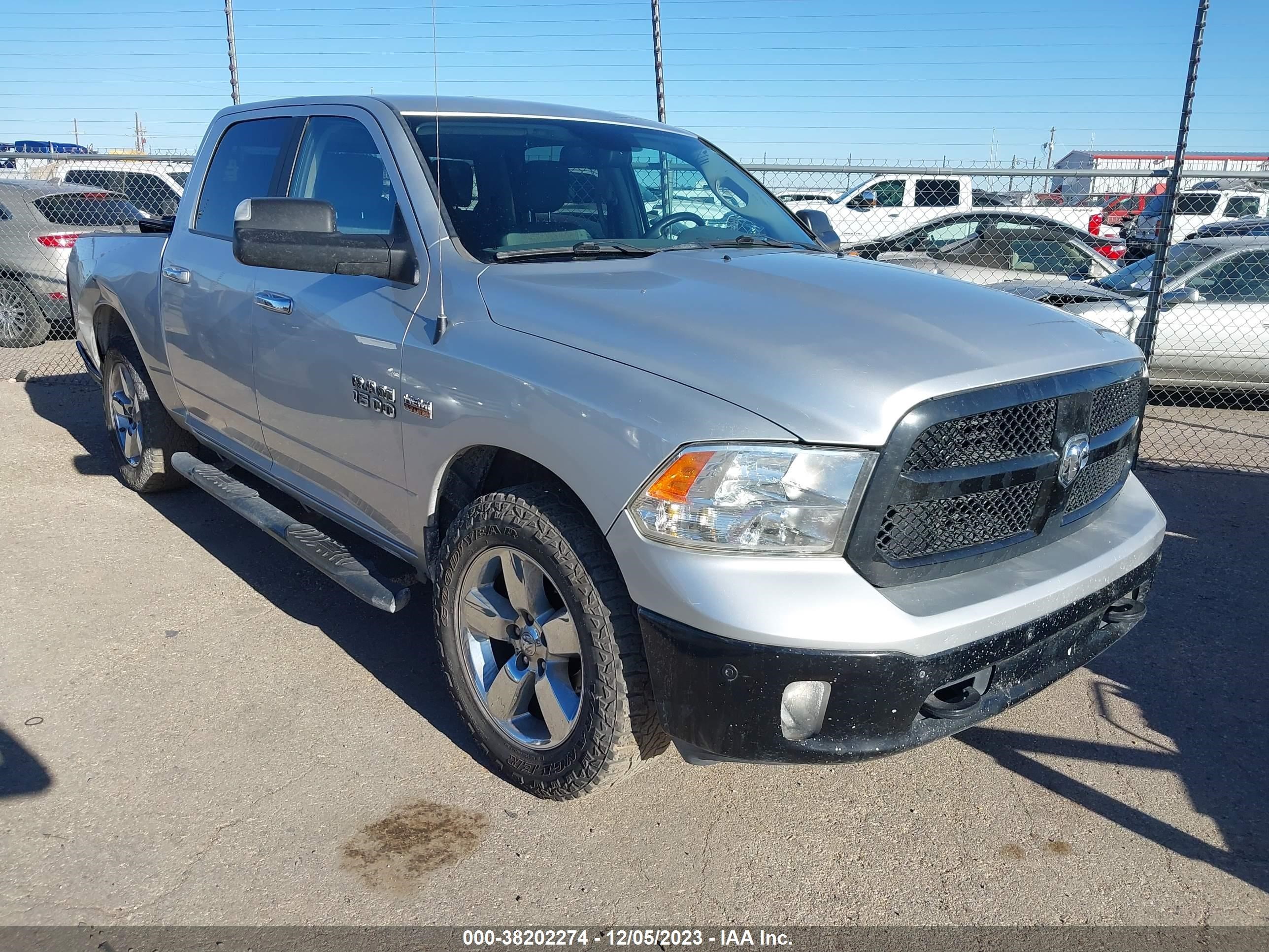 2017 Ram 1500 Big Horn 4X4 5'7" Box vin: 1C6RR7LT3HS721481