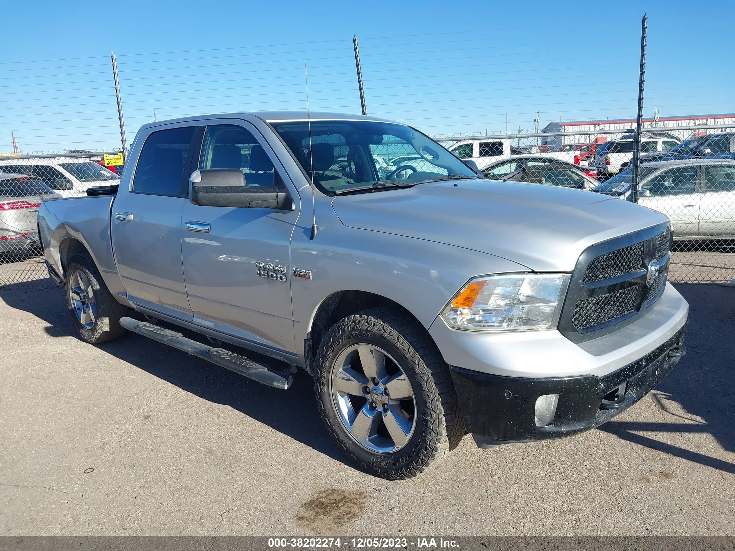 2017 Ram 1500 Big Horn 4X4 5'7" Box vin: 1C6RR7LT3HS721481