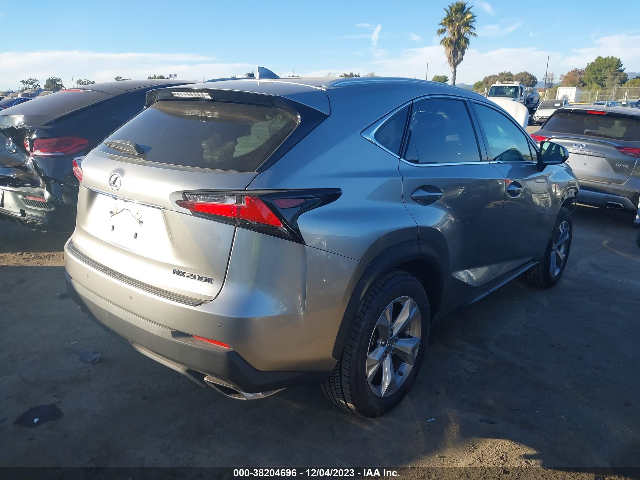 2017 Lexus Nx 200T Nx Turbo vin: JTJYARBZ8H2059682