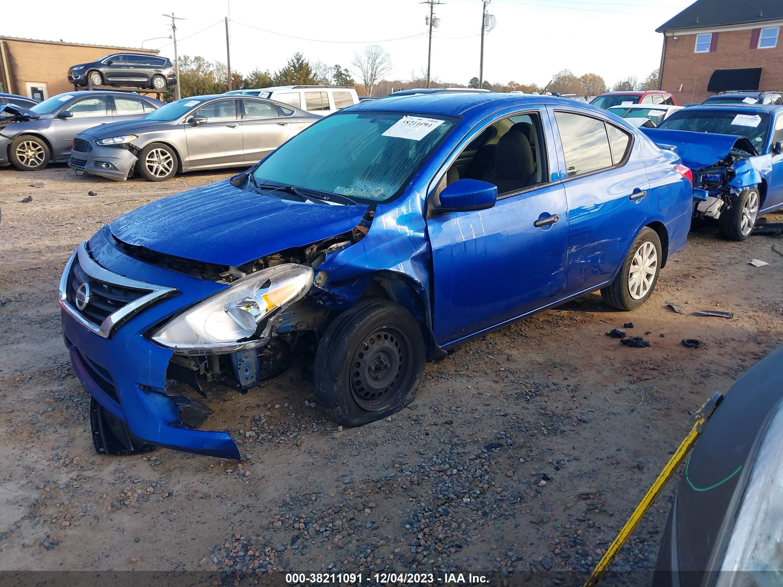 2016 Nissan Versa 1.6 S+ vin: 3N1CN7AP7GL893416