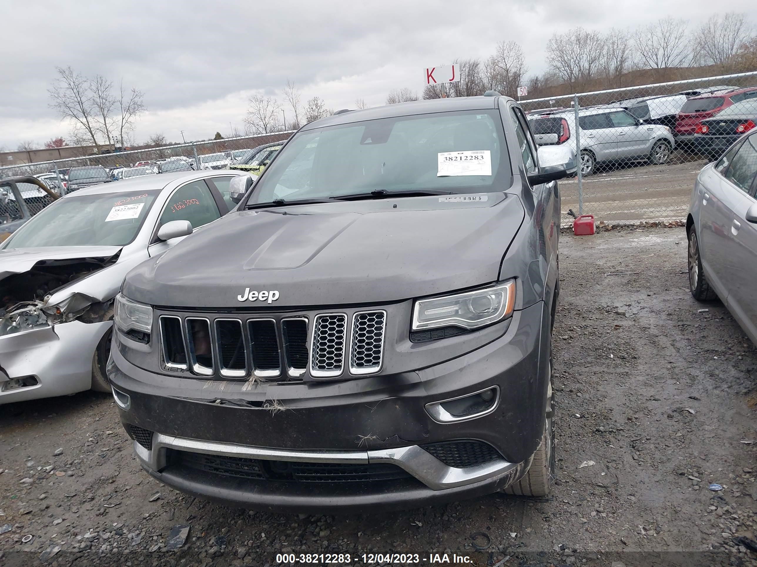 2014 Jeep Grand Cherokee Summit vin: 1C4RJFJG8EC386045