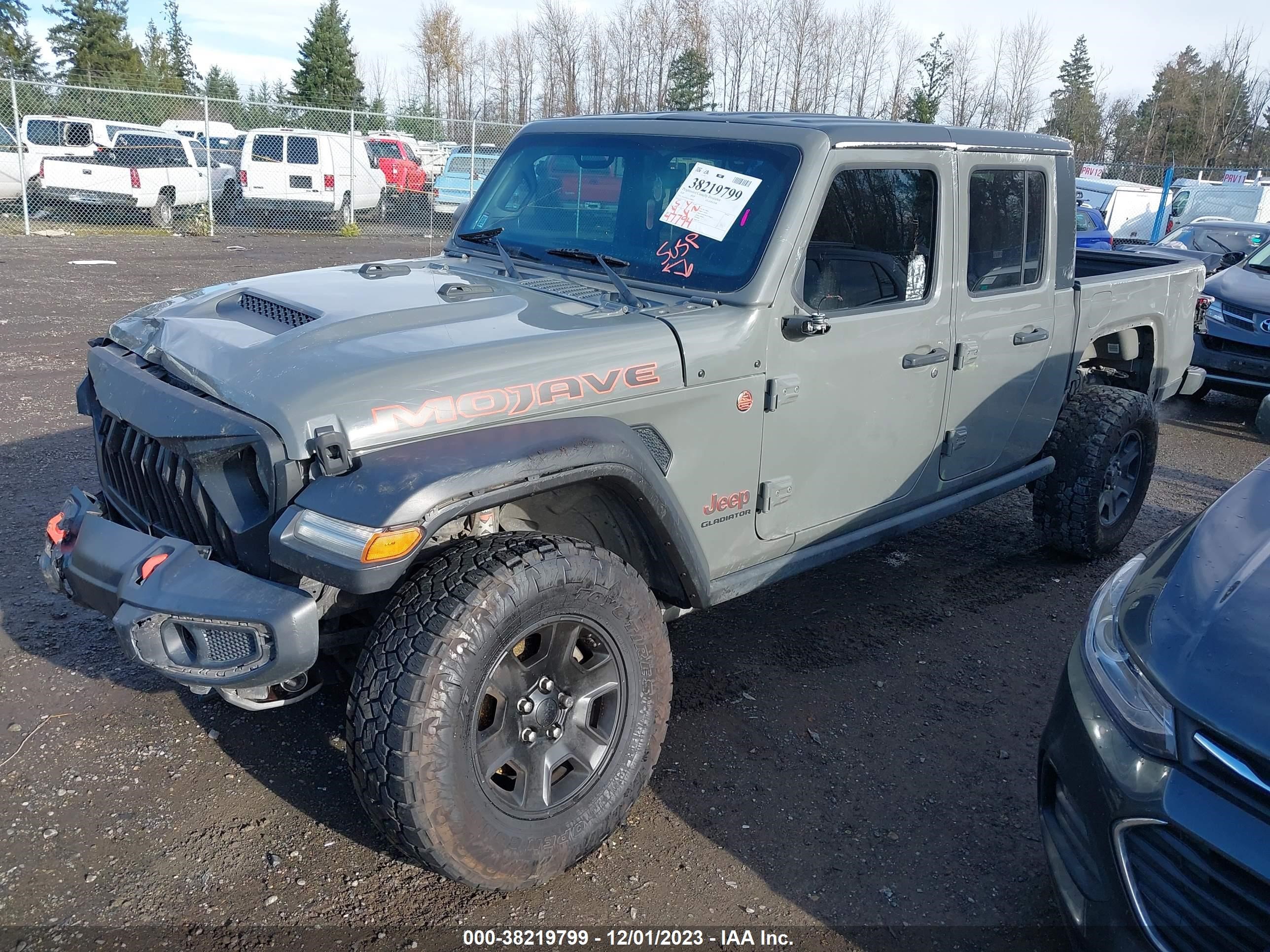 2020 Jeep Gladiator Mojave 4X4 vin: 1C6JJTEG1LL208603