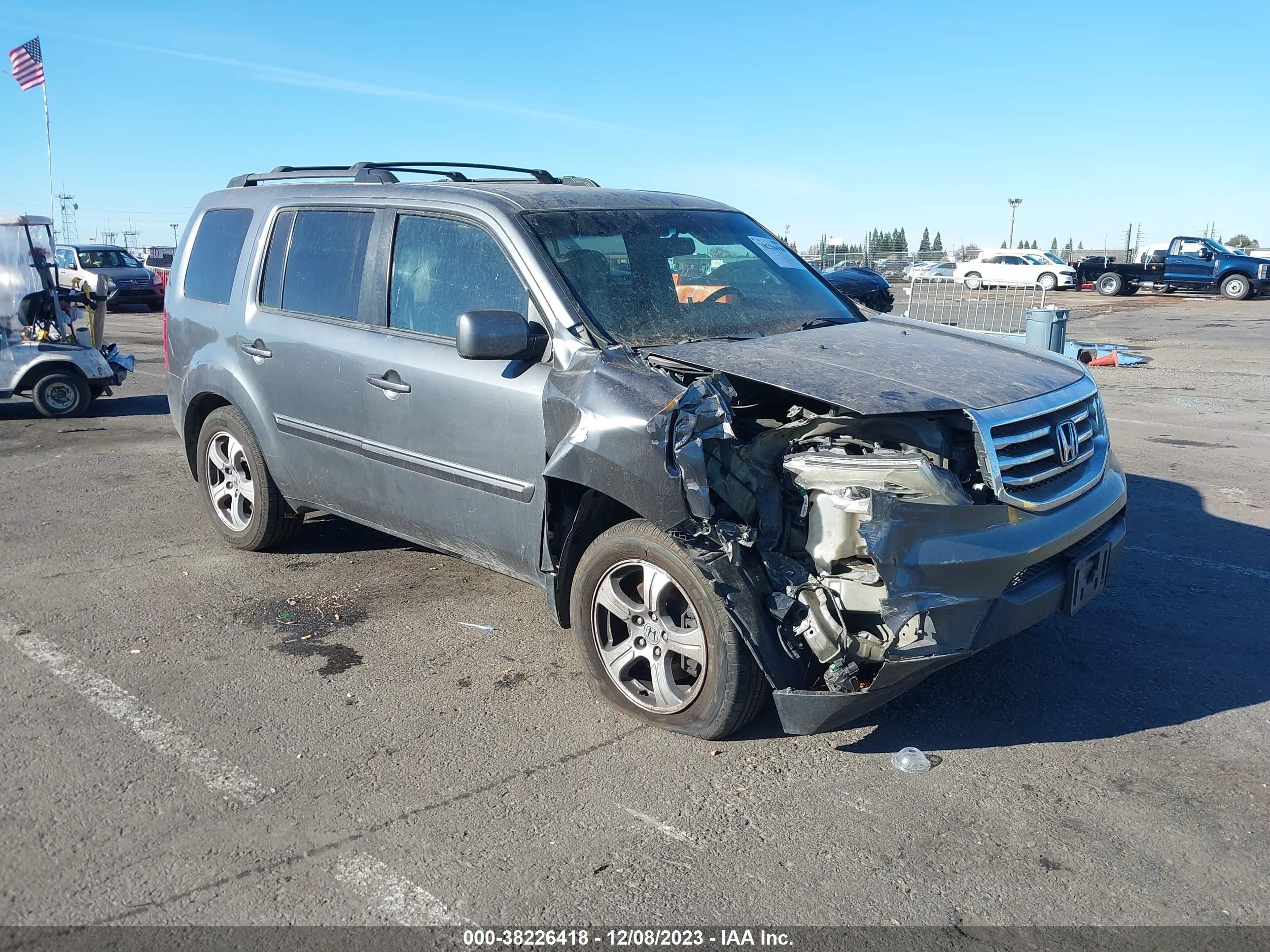 2013 Honda Pilot Ex-L vin: 5FNYF4H51DB009788