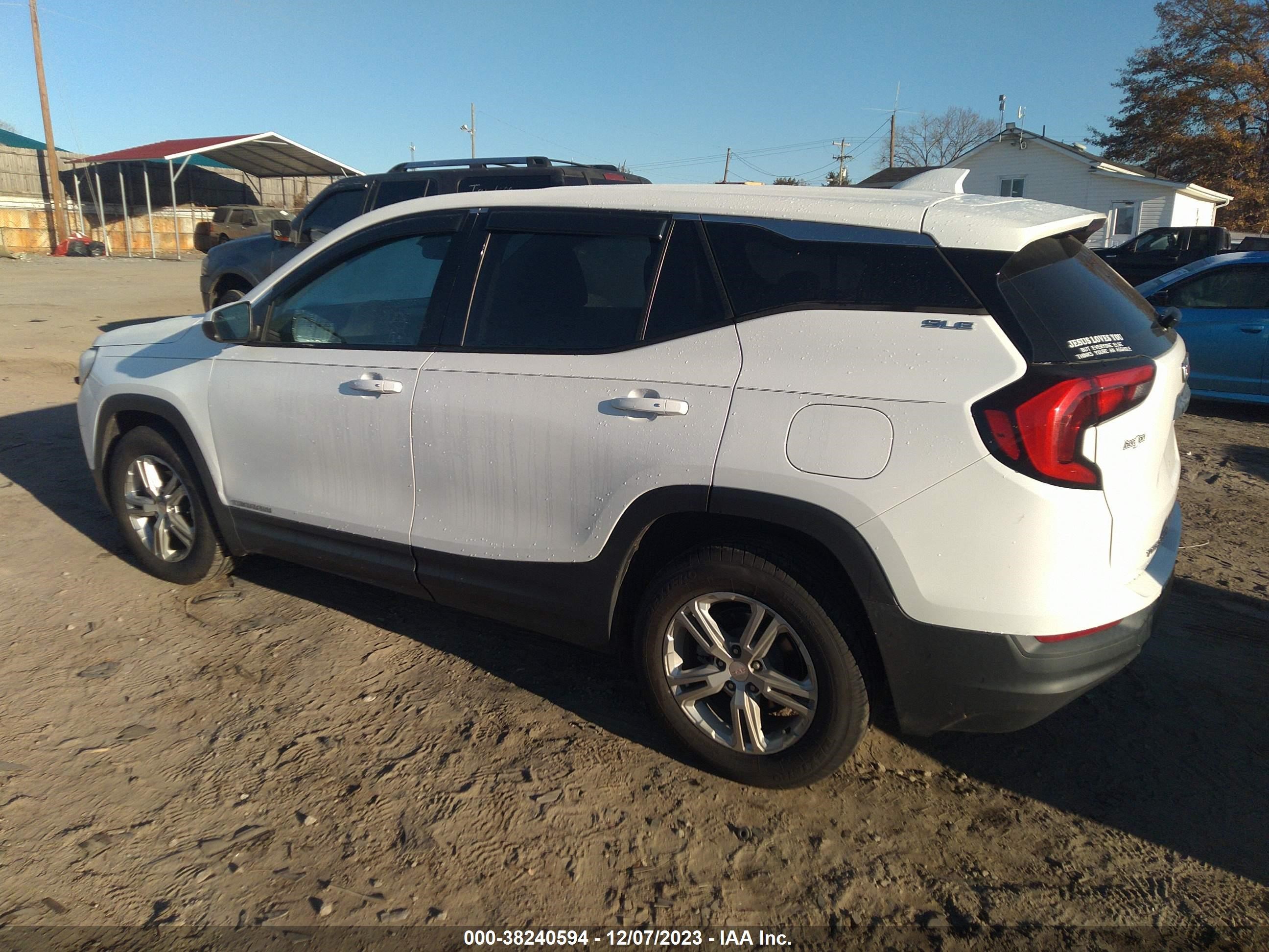 2018 GMC Terrain Sle vin: 3GKALMEV2JL302843