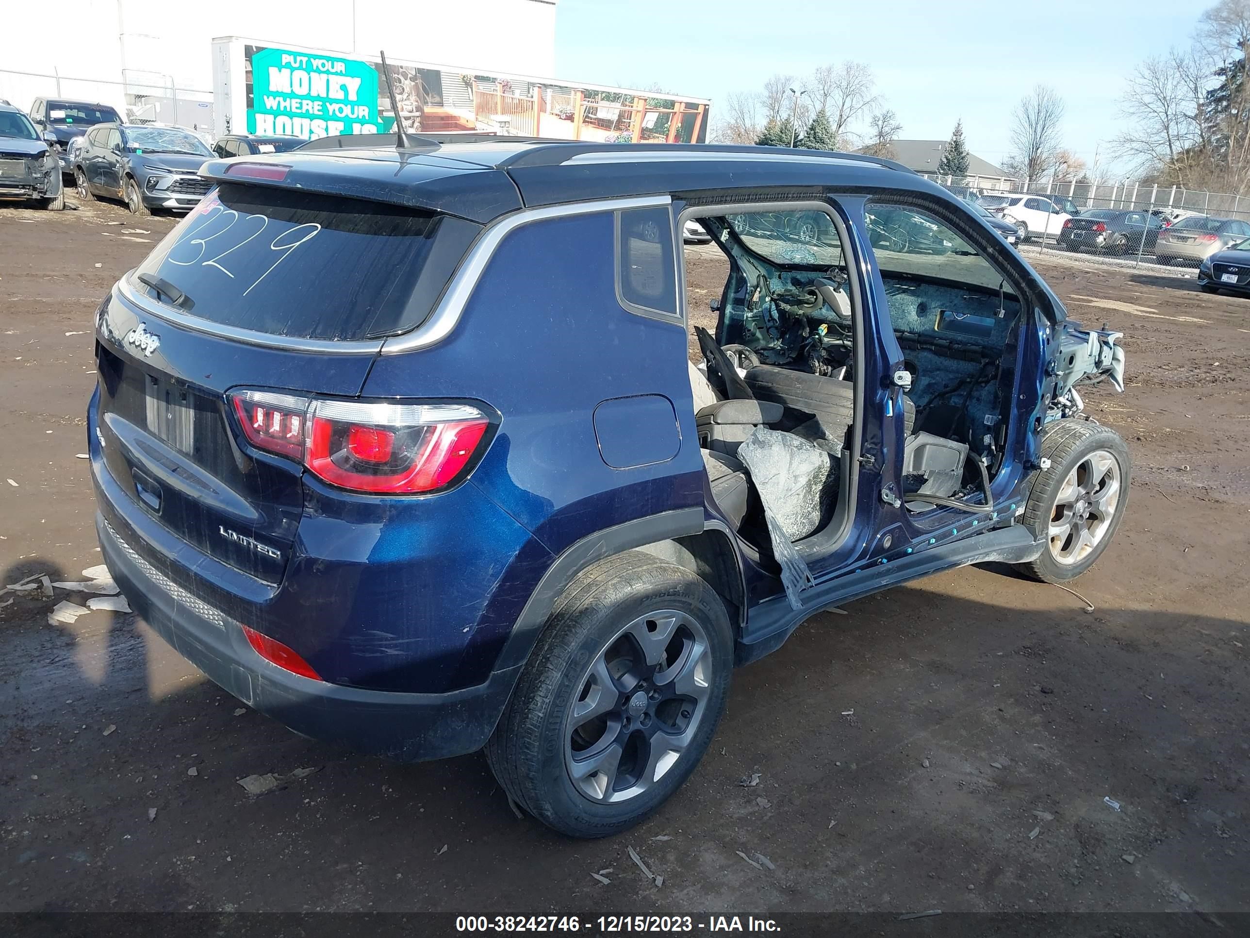 2020 Jeep Compass Limited 4X4 vin: 3C4NJDCB4LT167329