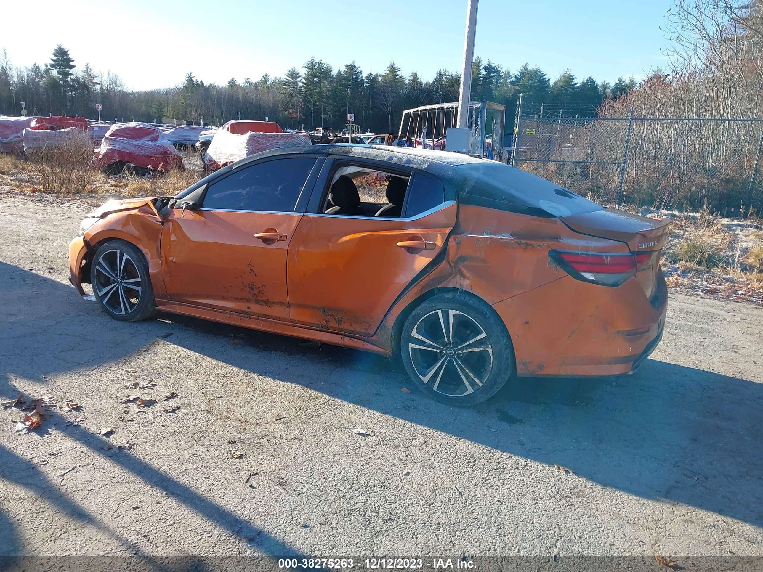 2020 Nissan Sentra Sr vin: 3N1AB8DV1LY263145