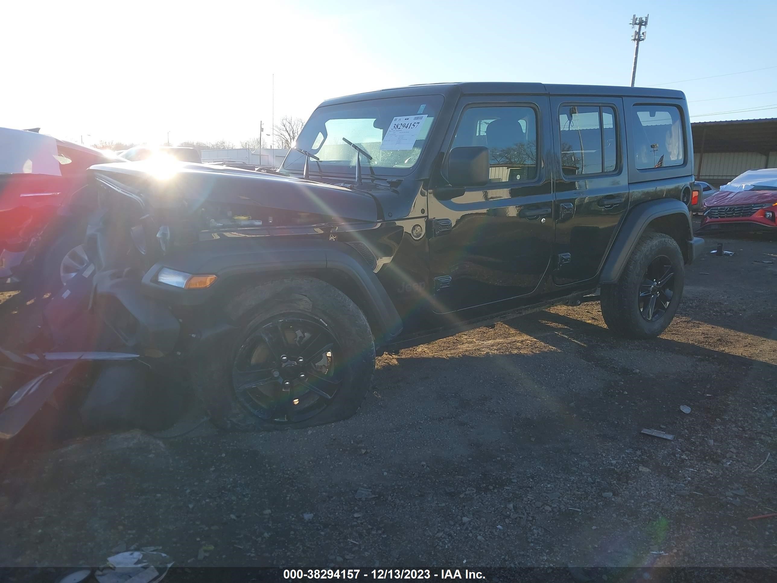 2021 Jeep Wrangler Unlimited Sport vin: 1C4HJXDN7MW554363