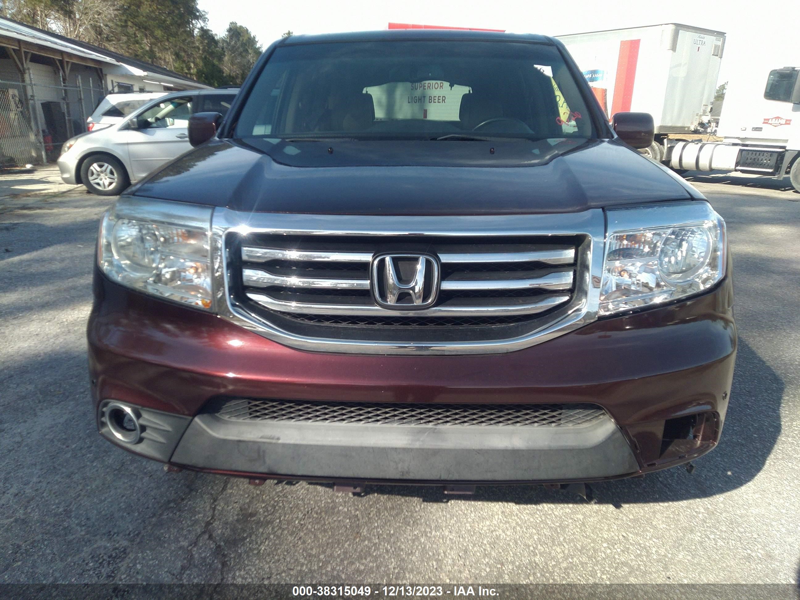 2012 Honda Pilot Touring vin: 5FNYF4H9XCB011377