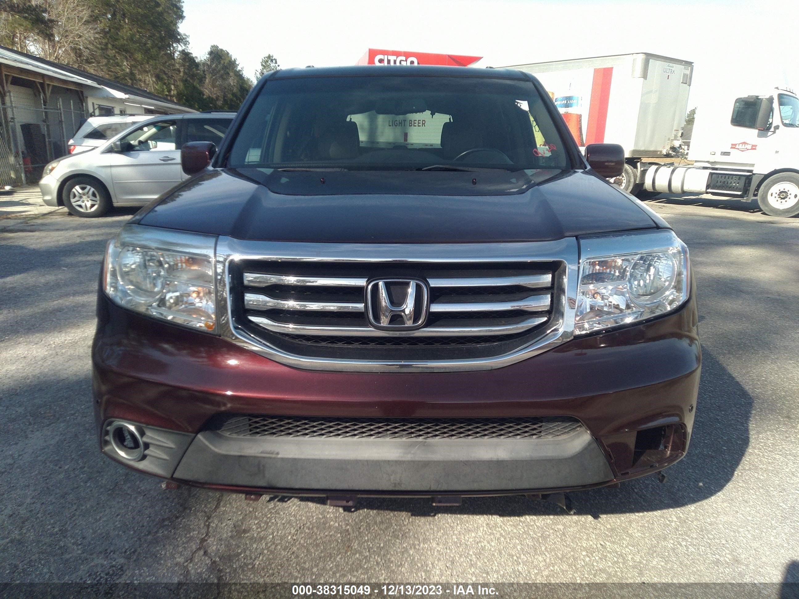 2012 Honda Pilot Touring vin: 5FNYF4H9XCB011377