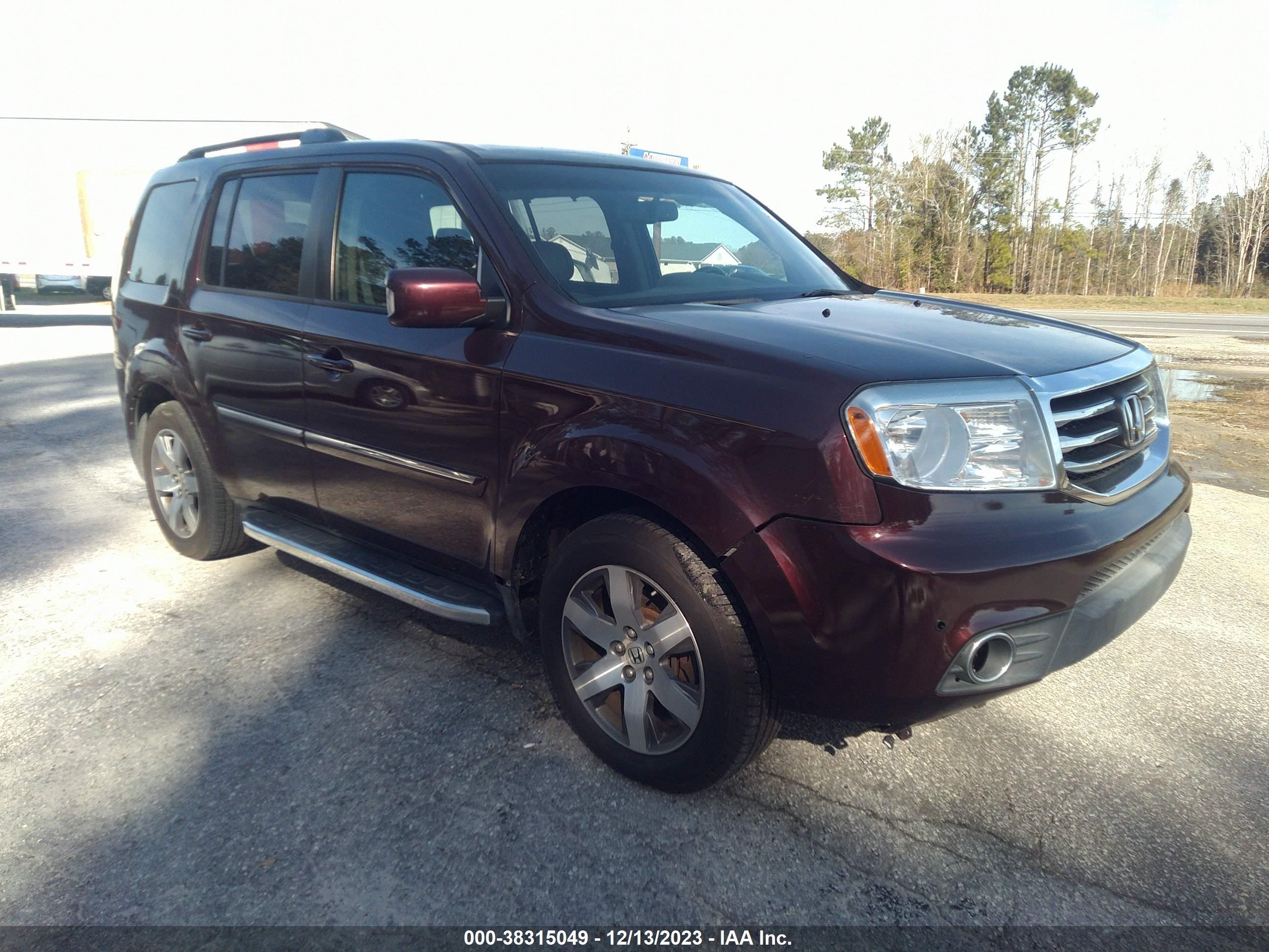 2012 Honda Pilot Touring vin: 5FNYF4H9XCB011377