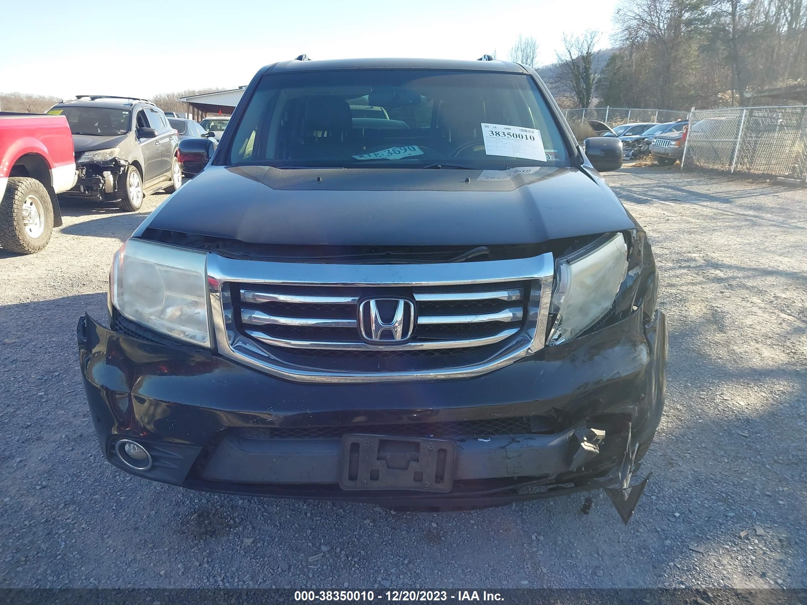 2012 Honda Pilot Touring vin: 5FNYF4H96CB032243