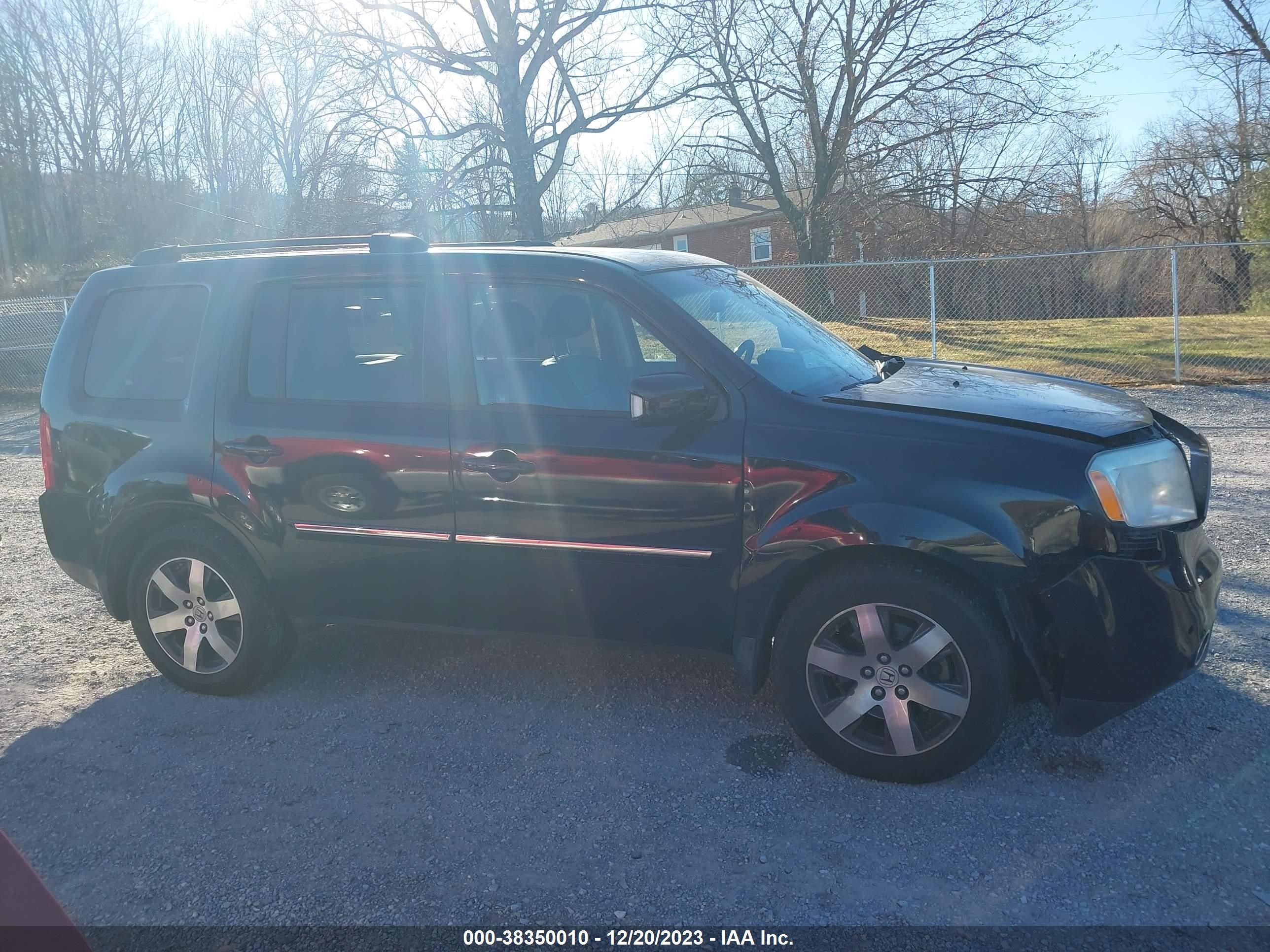 2012 Honda Pilot Touring vin: 5FNYF4H96CB032243