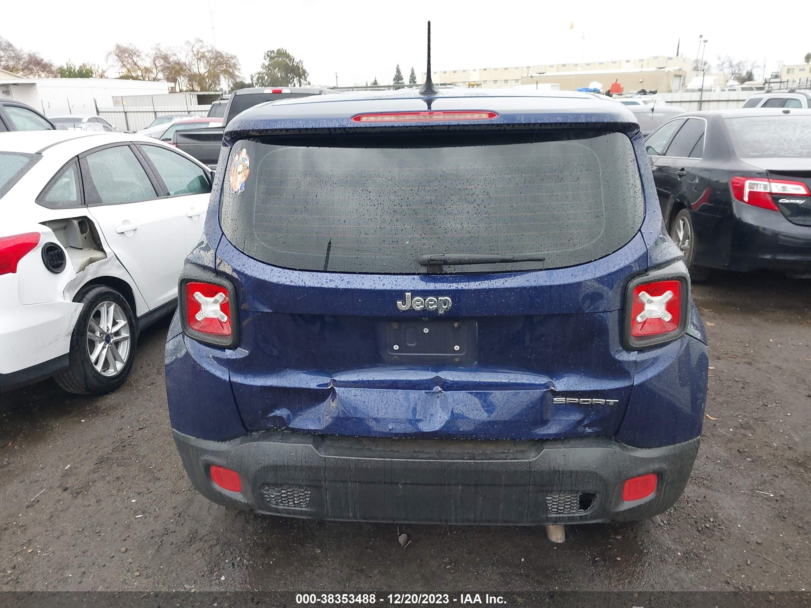 2016 Jeep Renegade Sport vin: ZACCJAAT1GPC96420