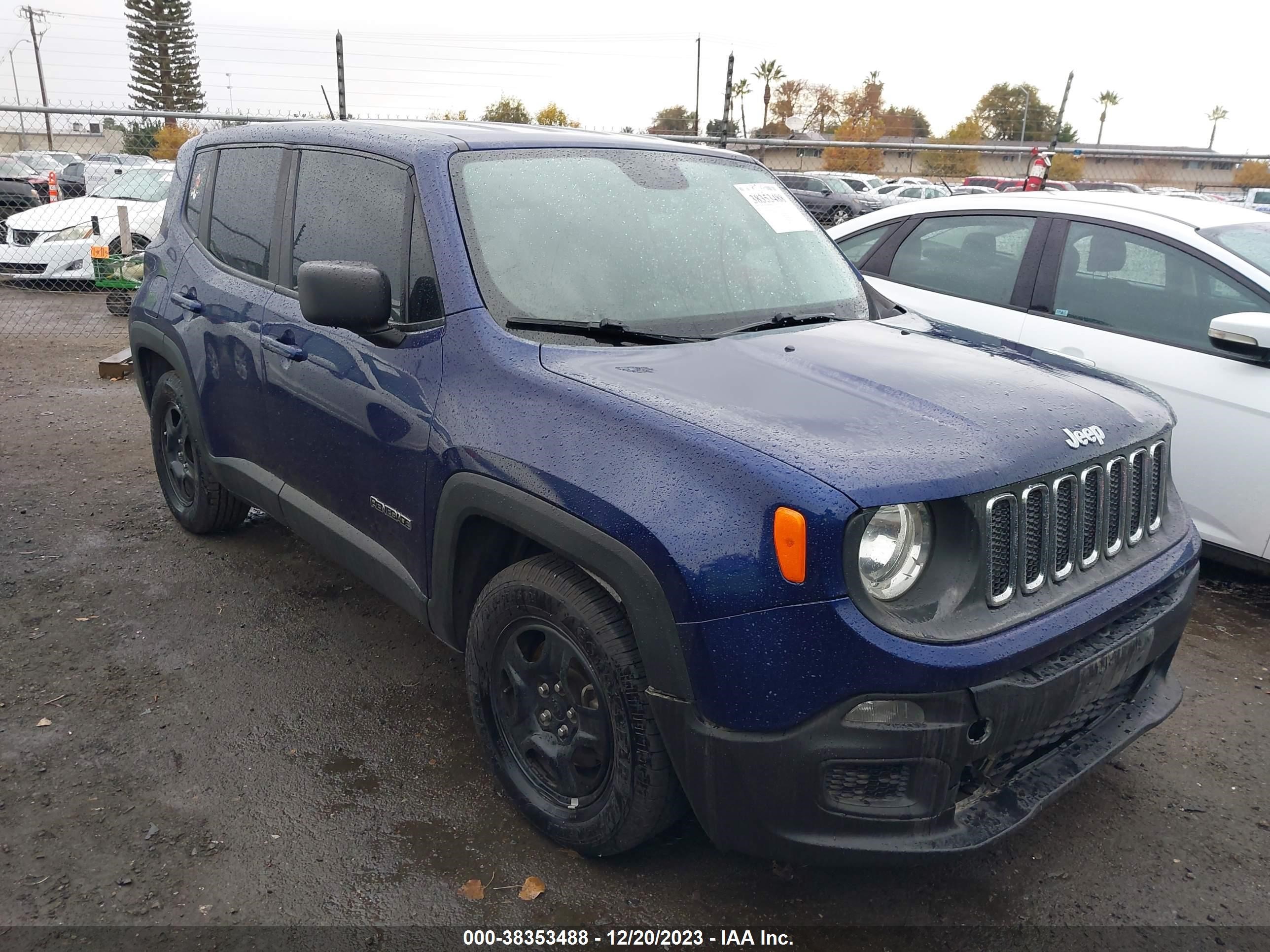 2016 Jeep Renegade Sport vin: ZACCJAAT1GPC96420