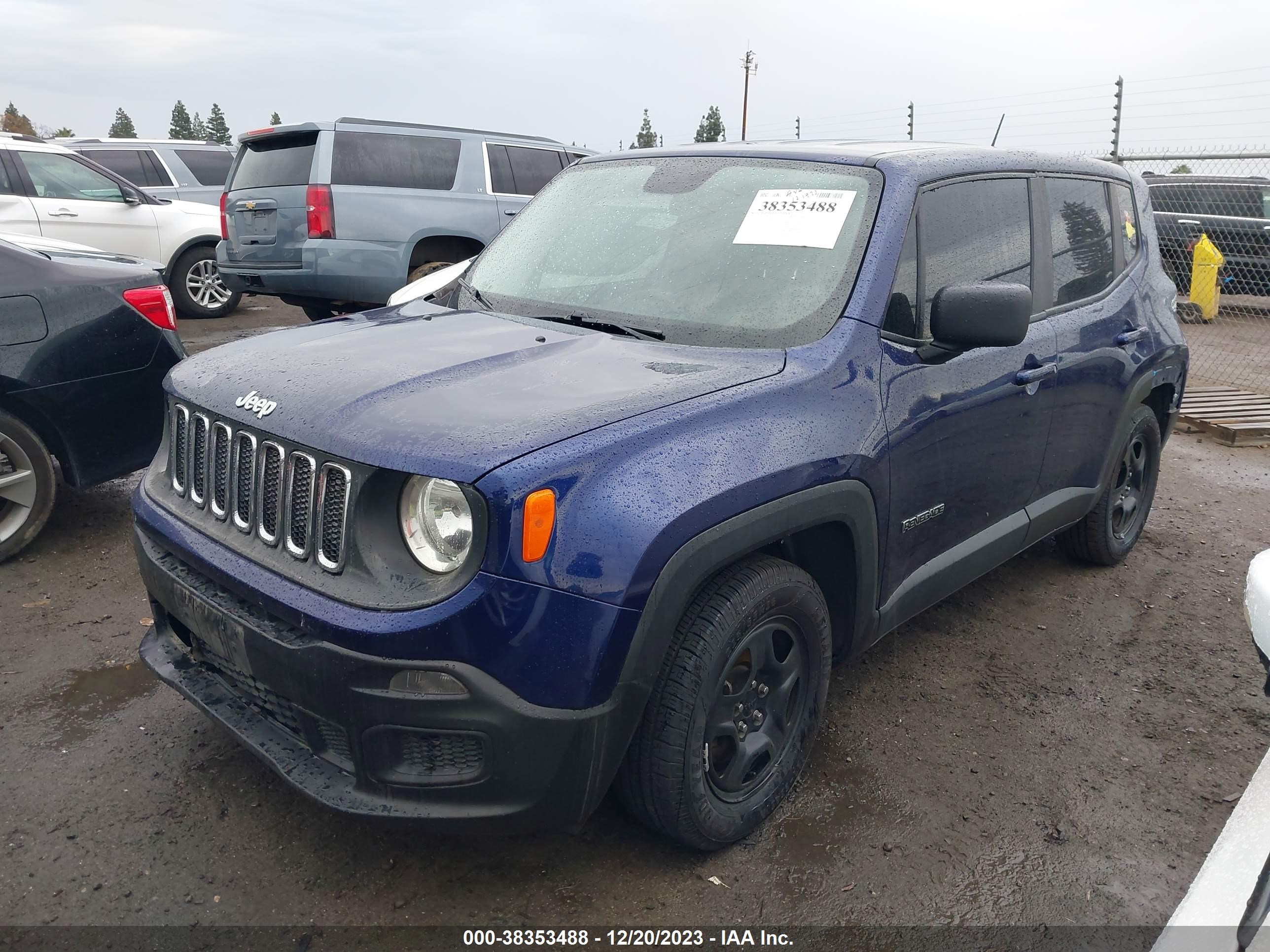 2016 Jeep Renegade Sport vin: ZACCJAAT1GPC96420