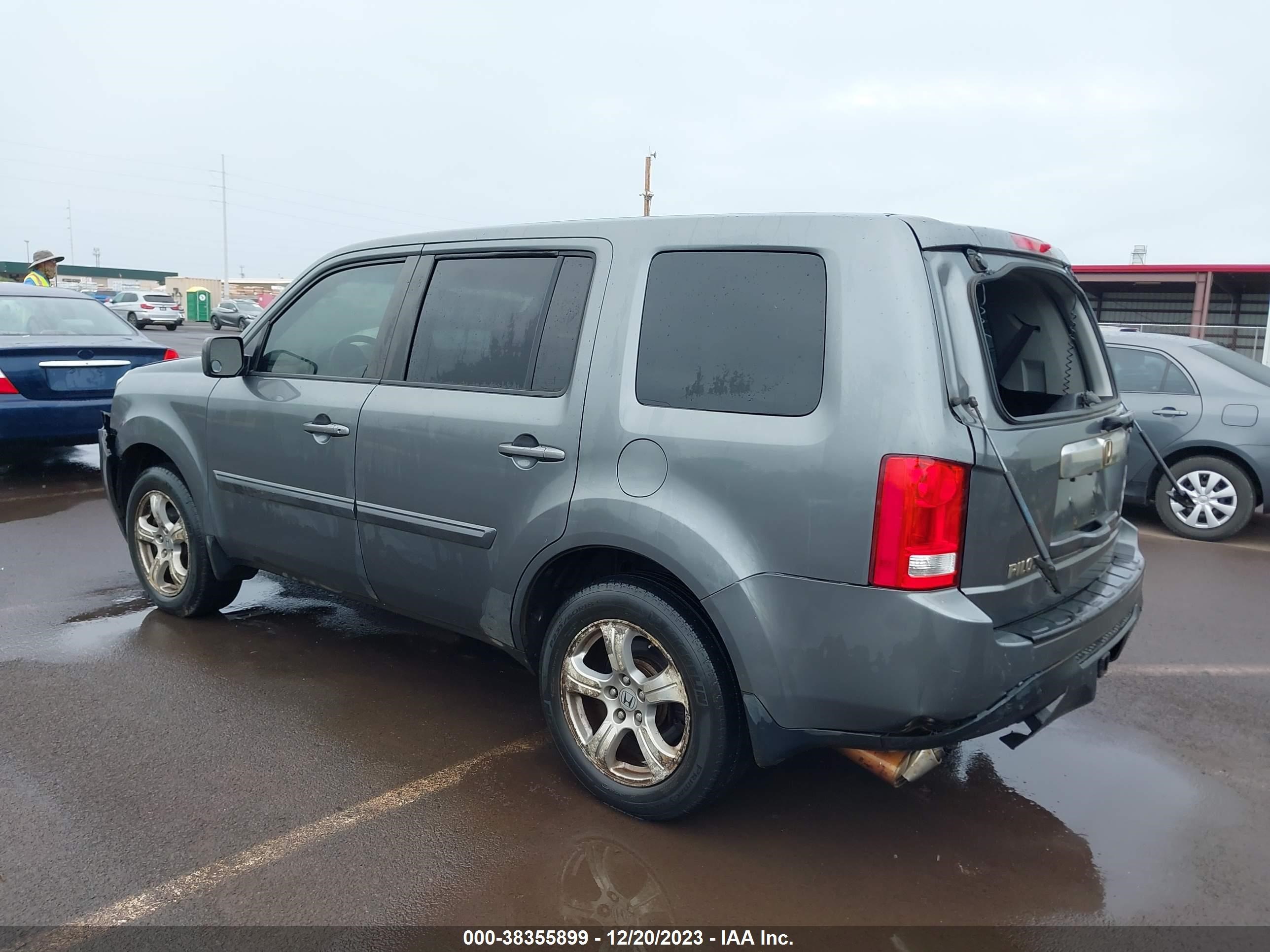 2012 Honda Pilot Ex-L vin: 5FNYF3H59CB033216