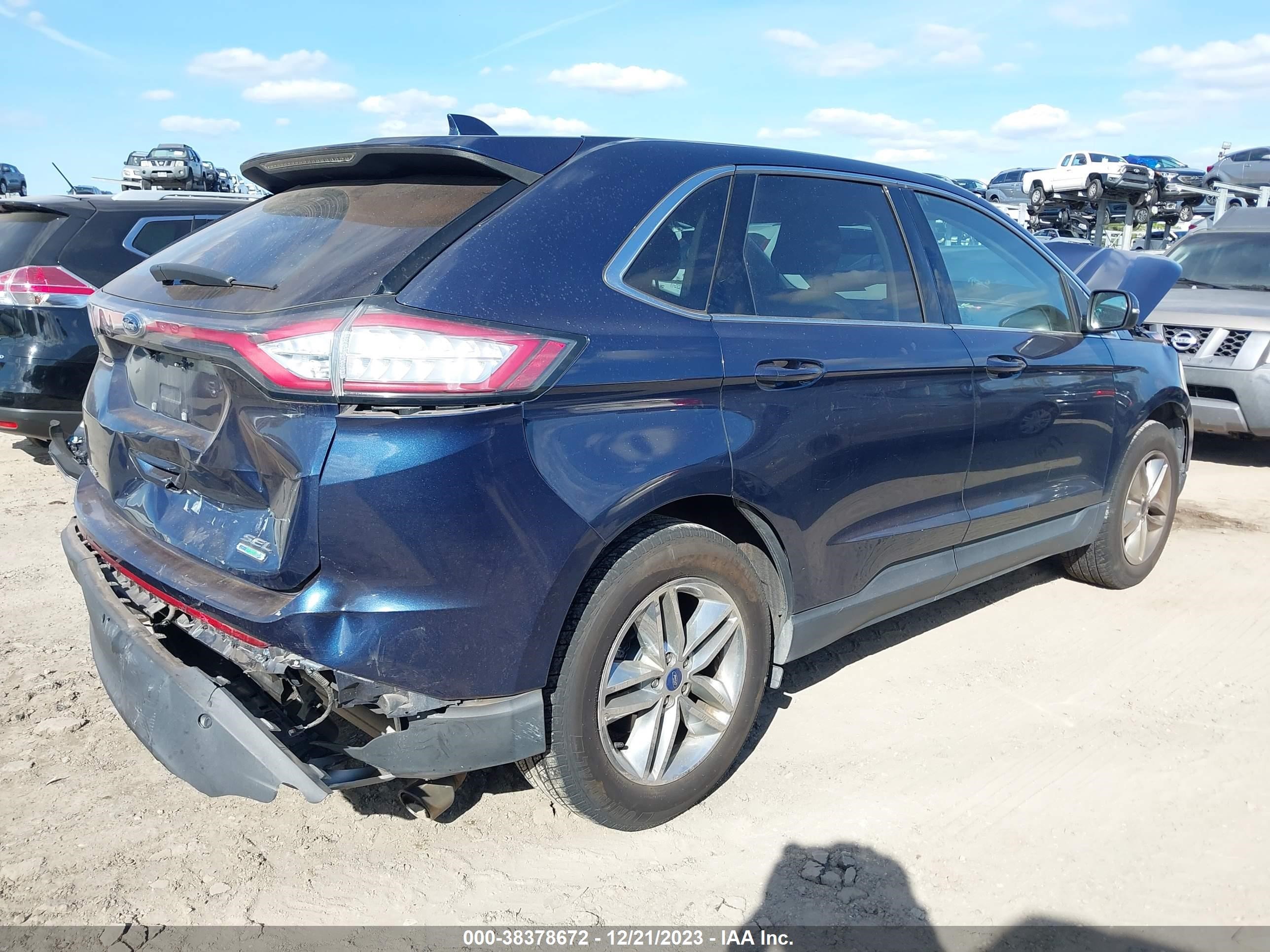 2017 Ford Edge Sel vin: 2FMPK3J98HBC17776