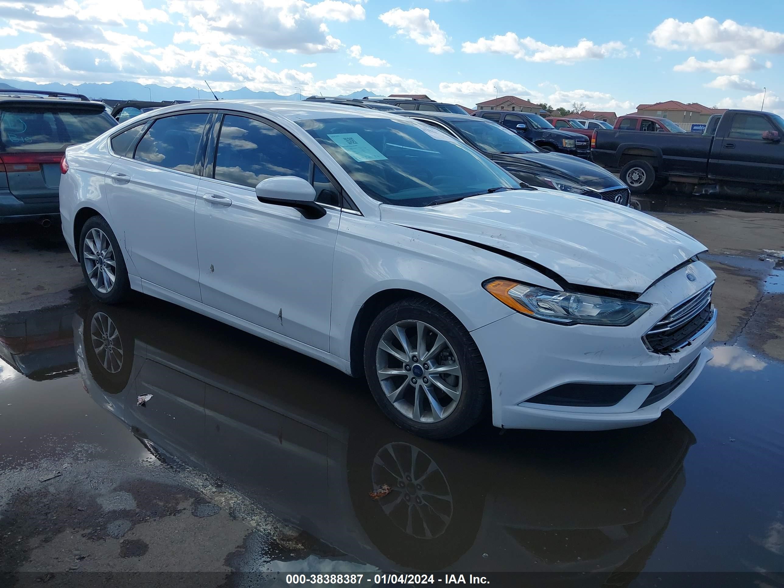 2017 Ford Fusion Se vin: 3FA6P0H7XHR278123