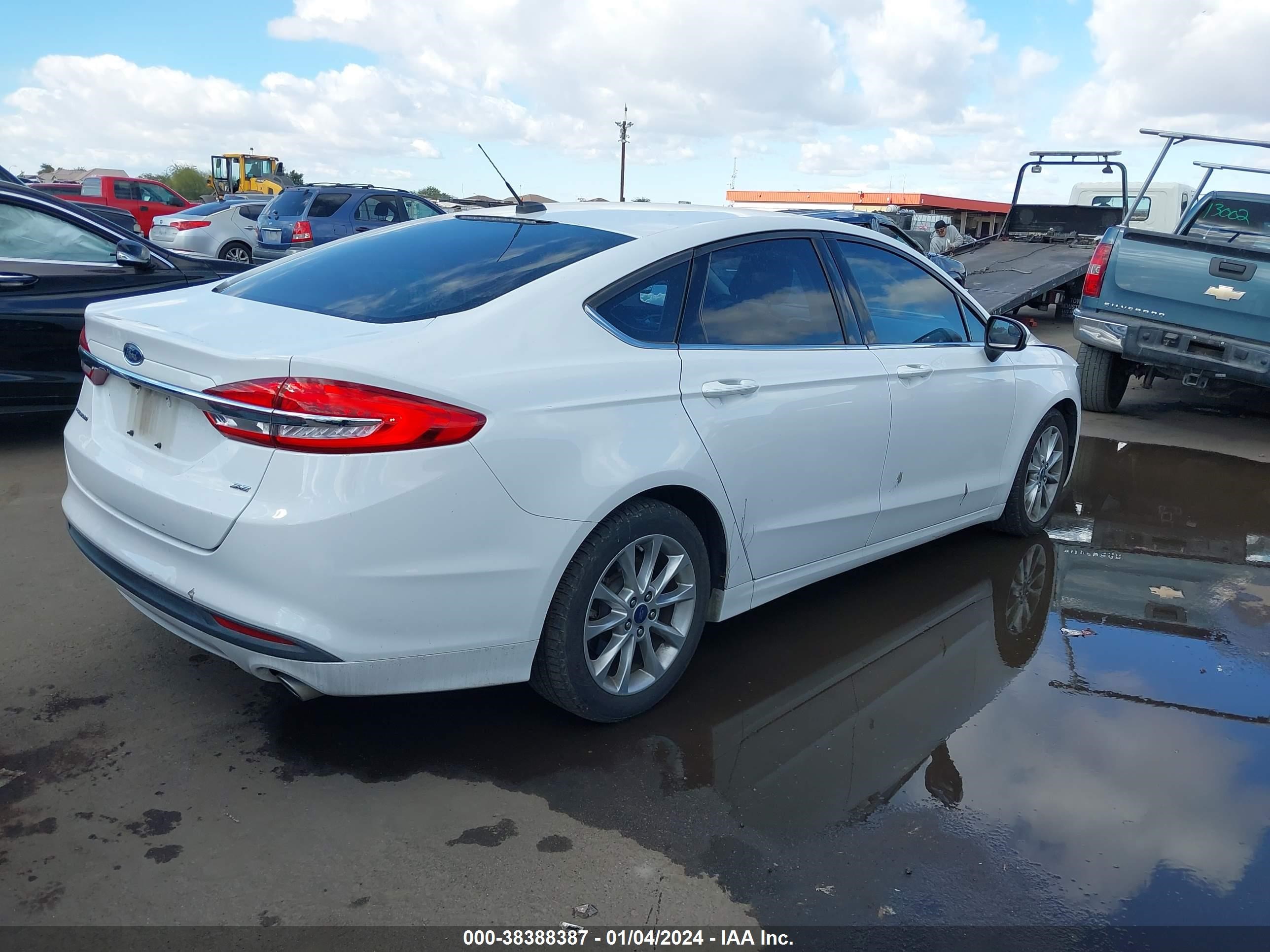 2017 Ford Fusion Se vin: 3FA6P0H7XHR278123