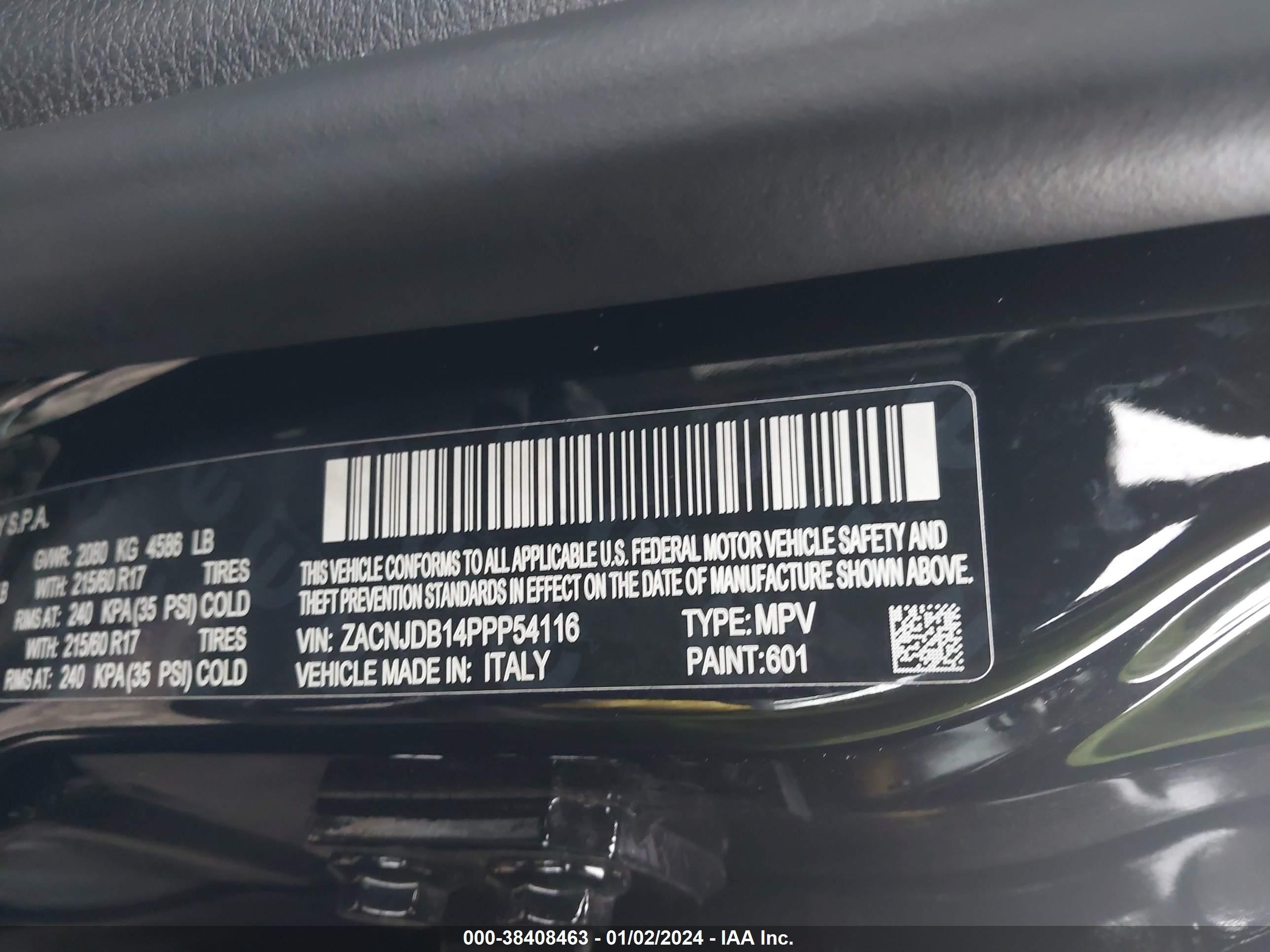 2023 Jeep Renegade Latitude 4X4 vin: ZACNJDB14PPP54116