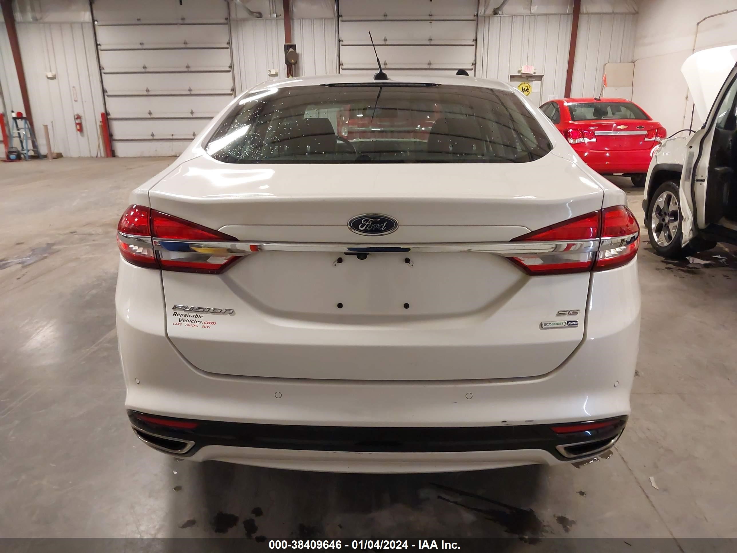 2017 Ford Fusion Se vin: 3FA6P0T92HR211220