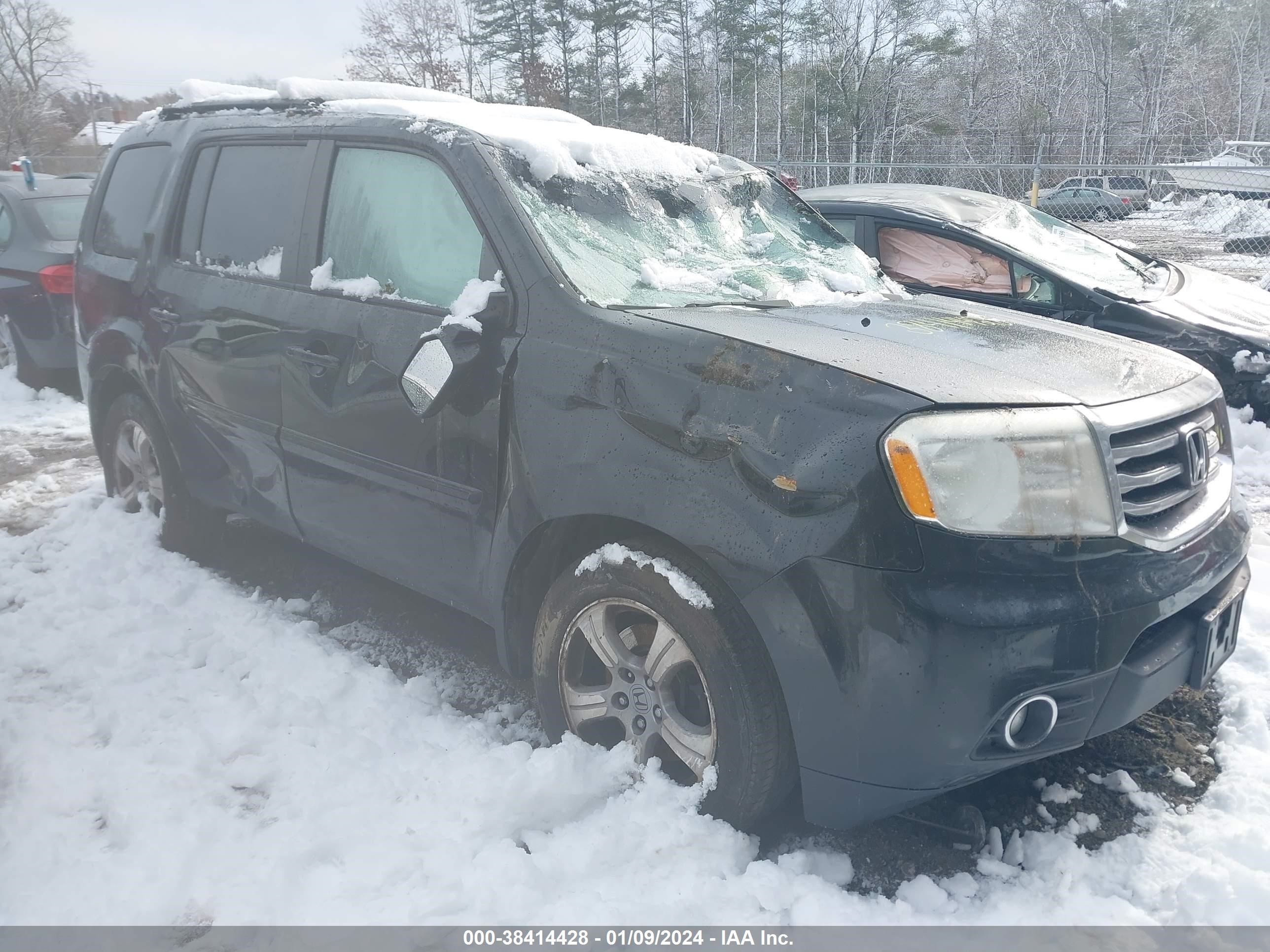 2012 Honda Pilot Ex-L vin: 5FNYF4H55CB074674