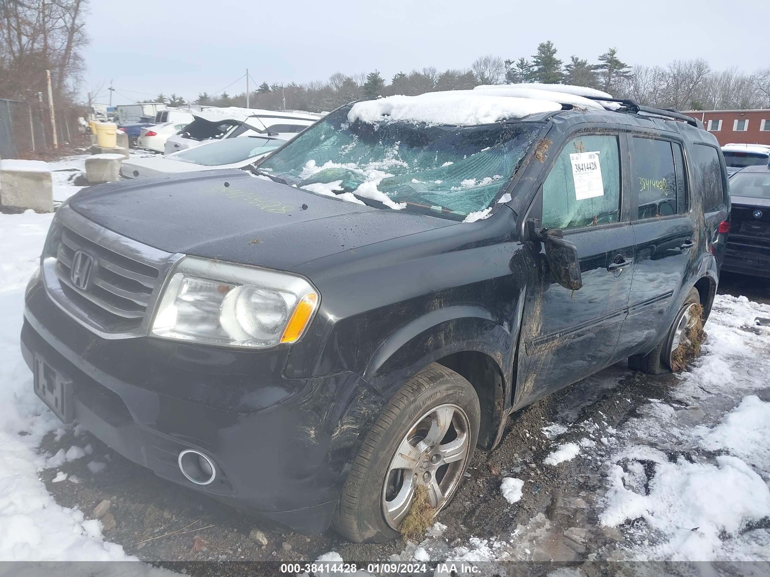 2012 Honda Pilot Ex-L vin: 5FNYF4H55CB074674