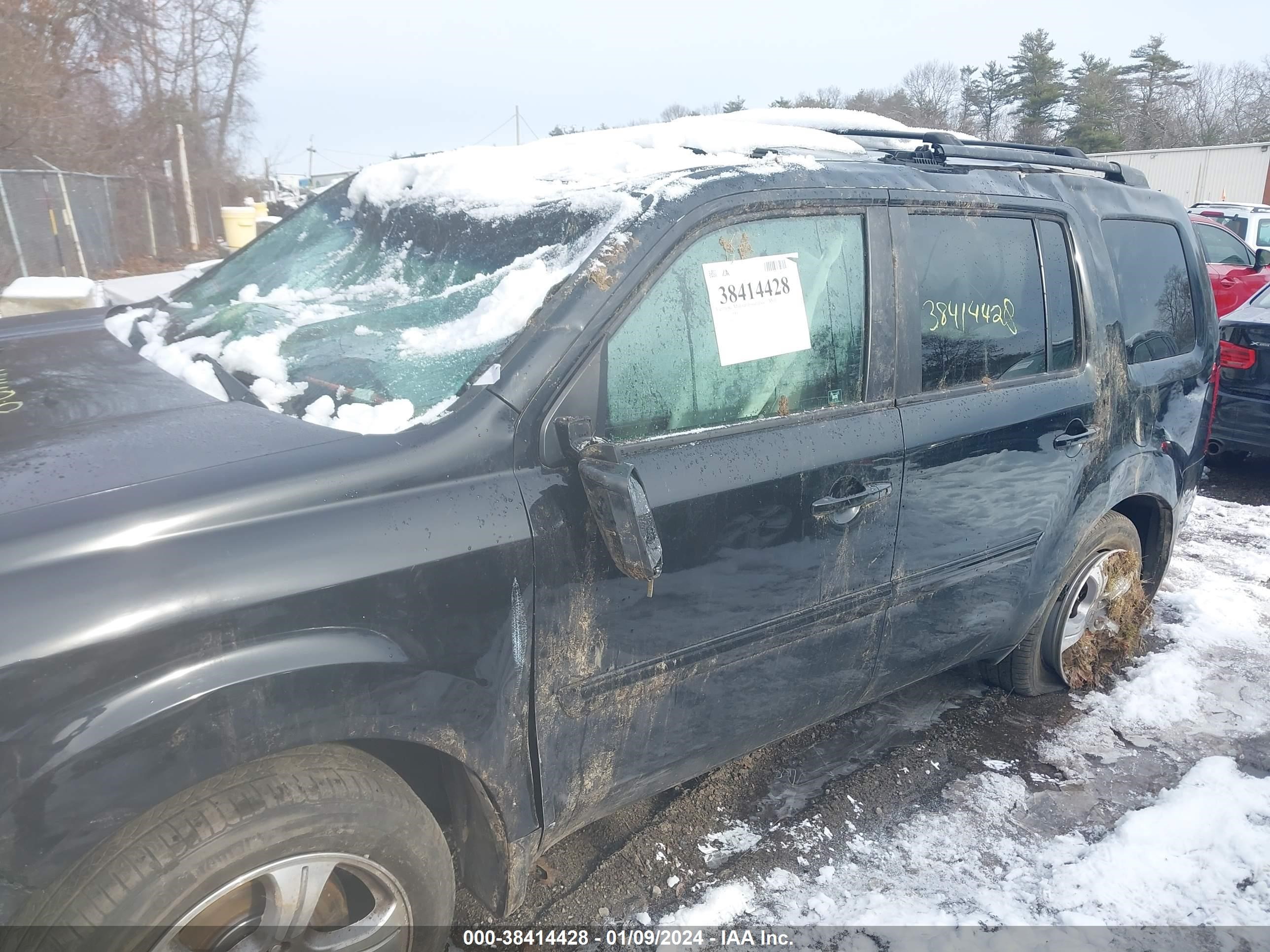 2012 Honda Pilot Ex-L vin: 5FNYF4H55CB074674