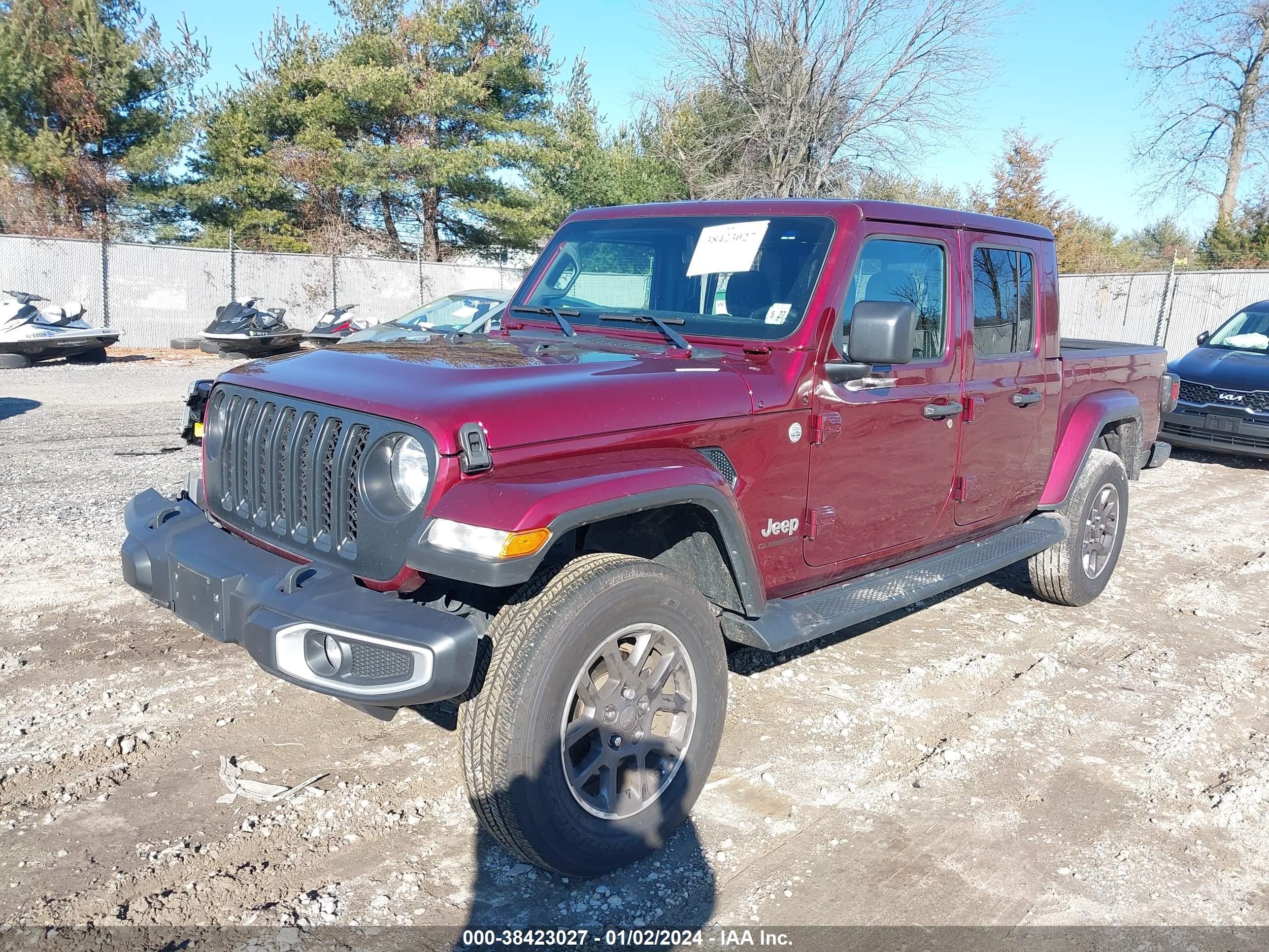 2022 Jeep Gladiator Overland 4X4 vin: 1C6HJTFGXNL103560