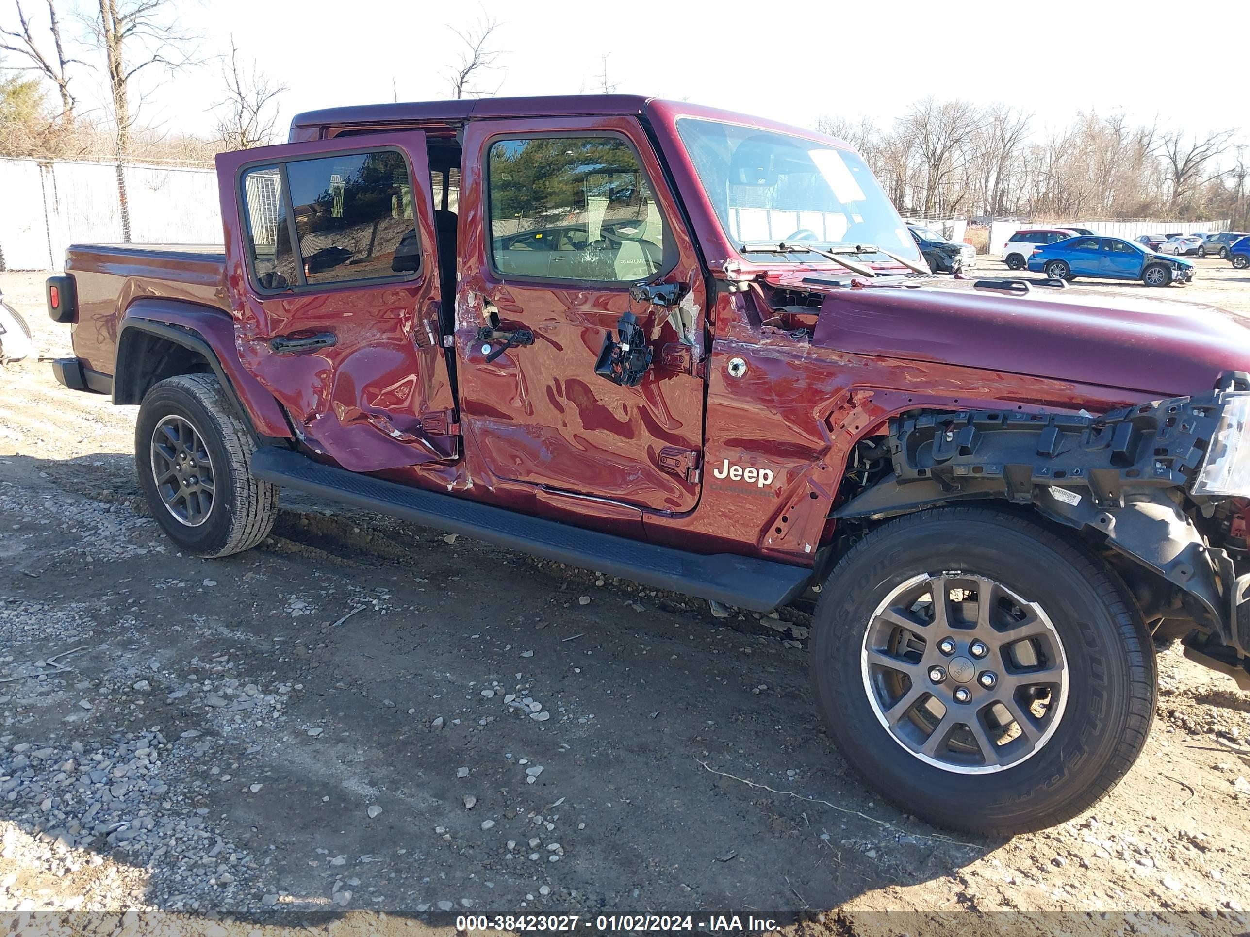 2022 Jeep Gladiator Overland 4X4 vin: 1C6HJTFGXNL103560