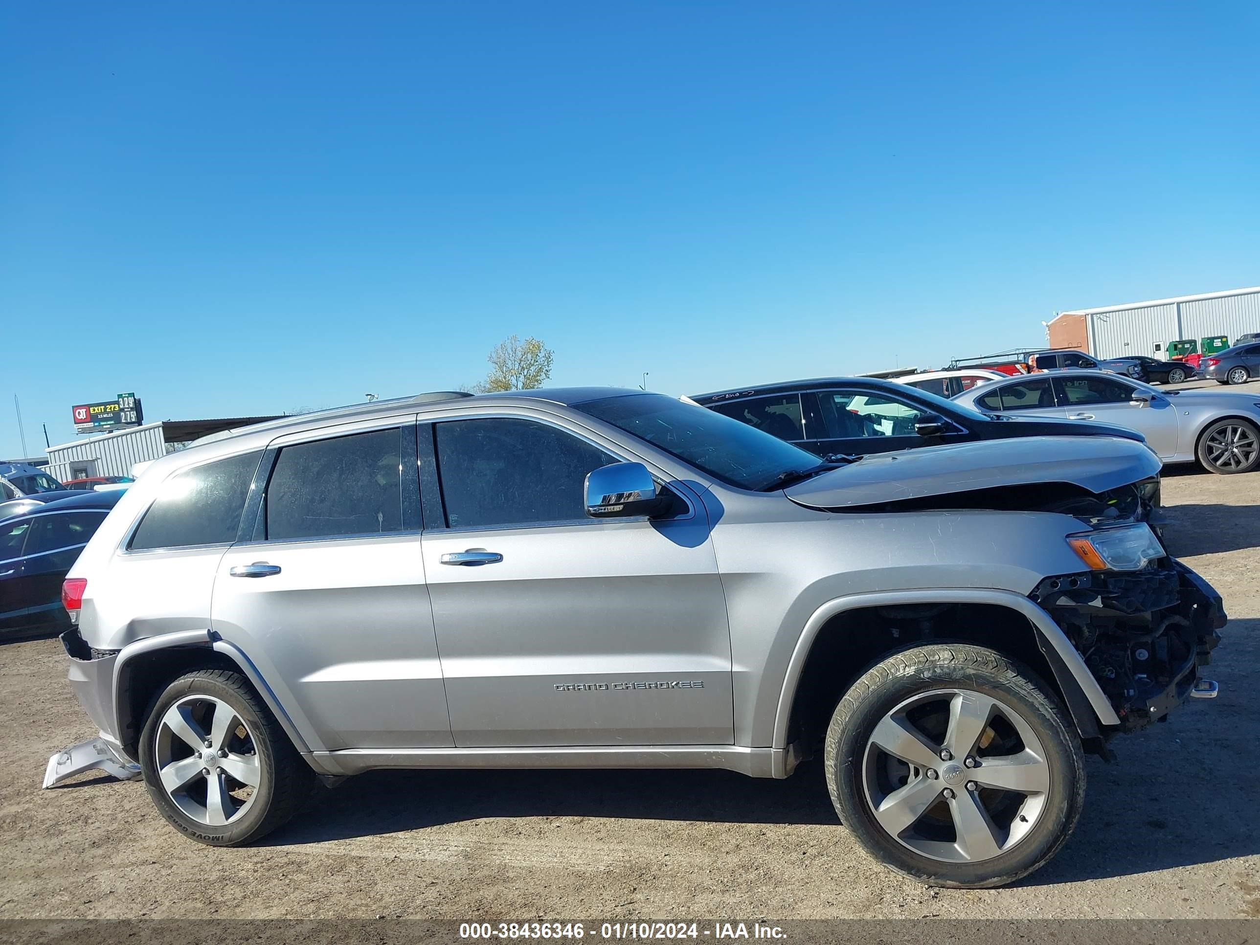 2014 Jeep Grand Cherokee Overland vin: 1C4RJFCT6EC207611