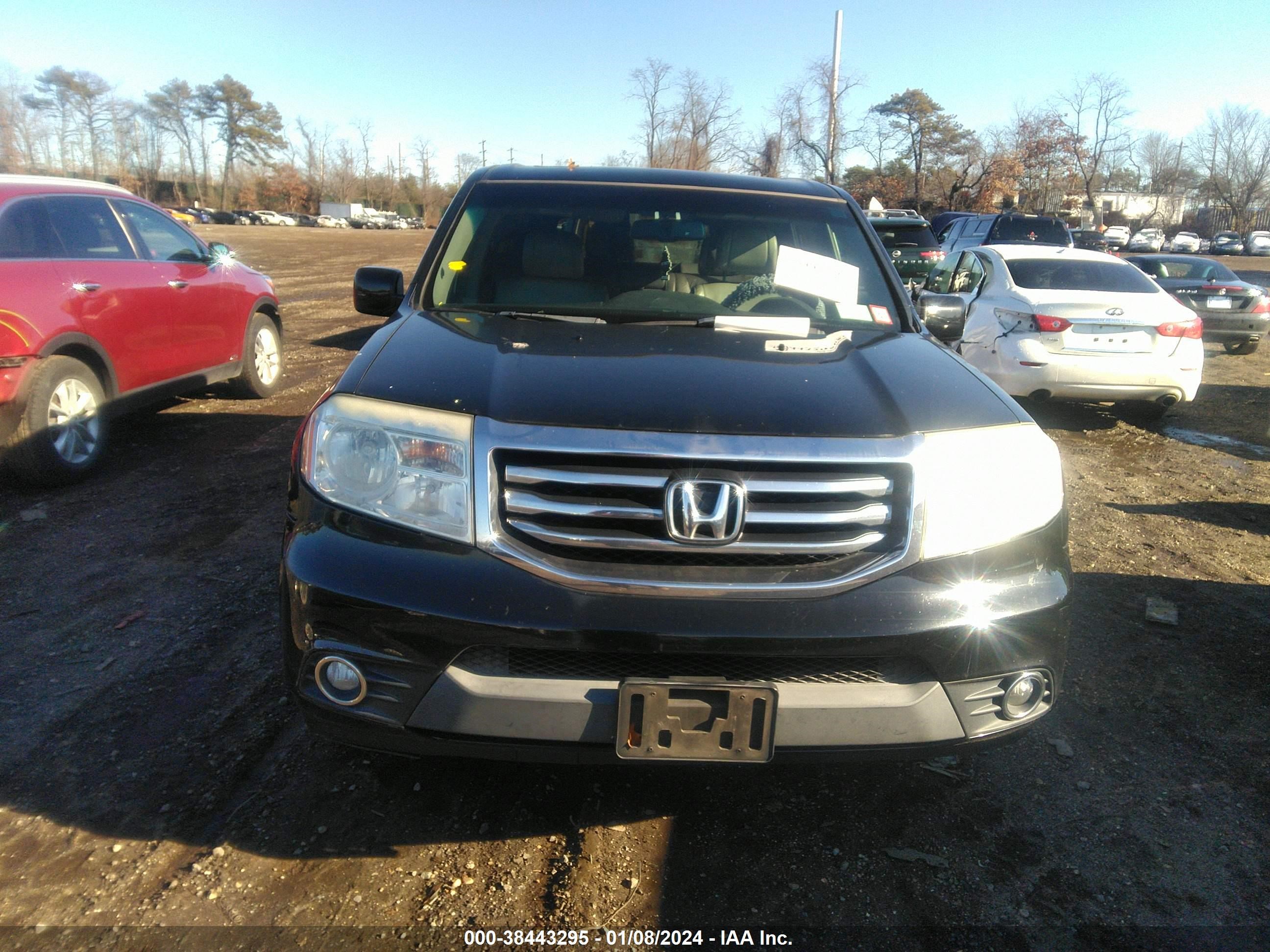 2013 Honda Pilot Ex-L vin: 5FNYF4H6XDB043866