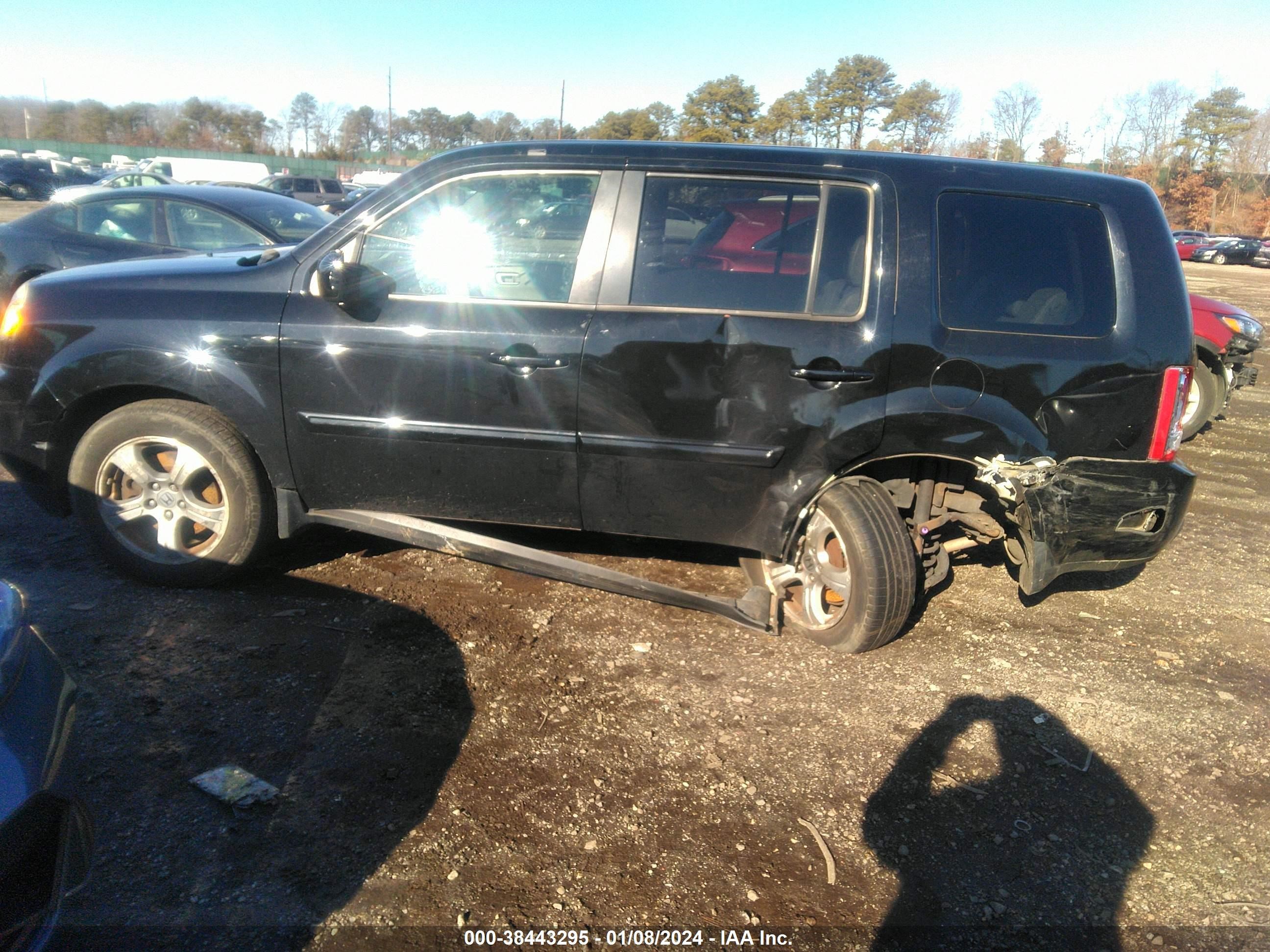 2013 Honda Pilot Ex-L vin: 5FNYF4H6XDB043866