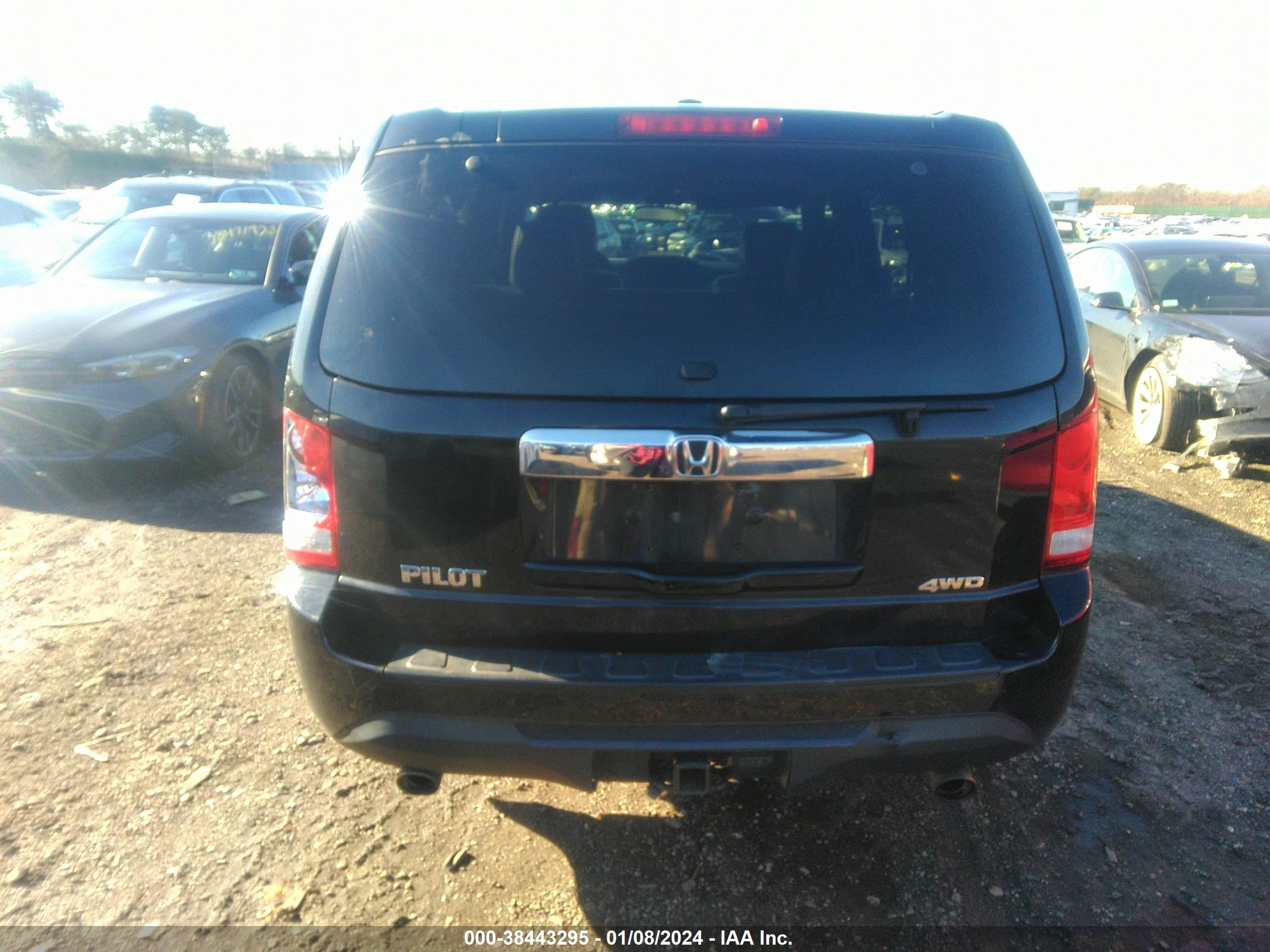 2013 Honda Pilot Ex-L vin: 5FNYF4H6XDB043866