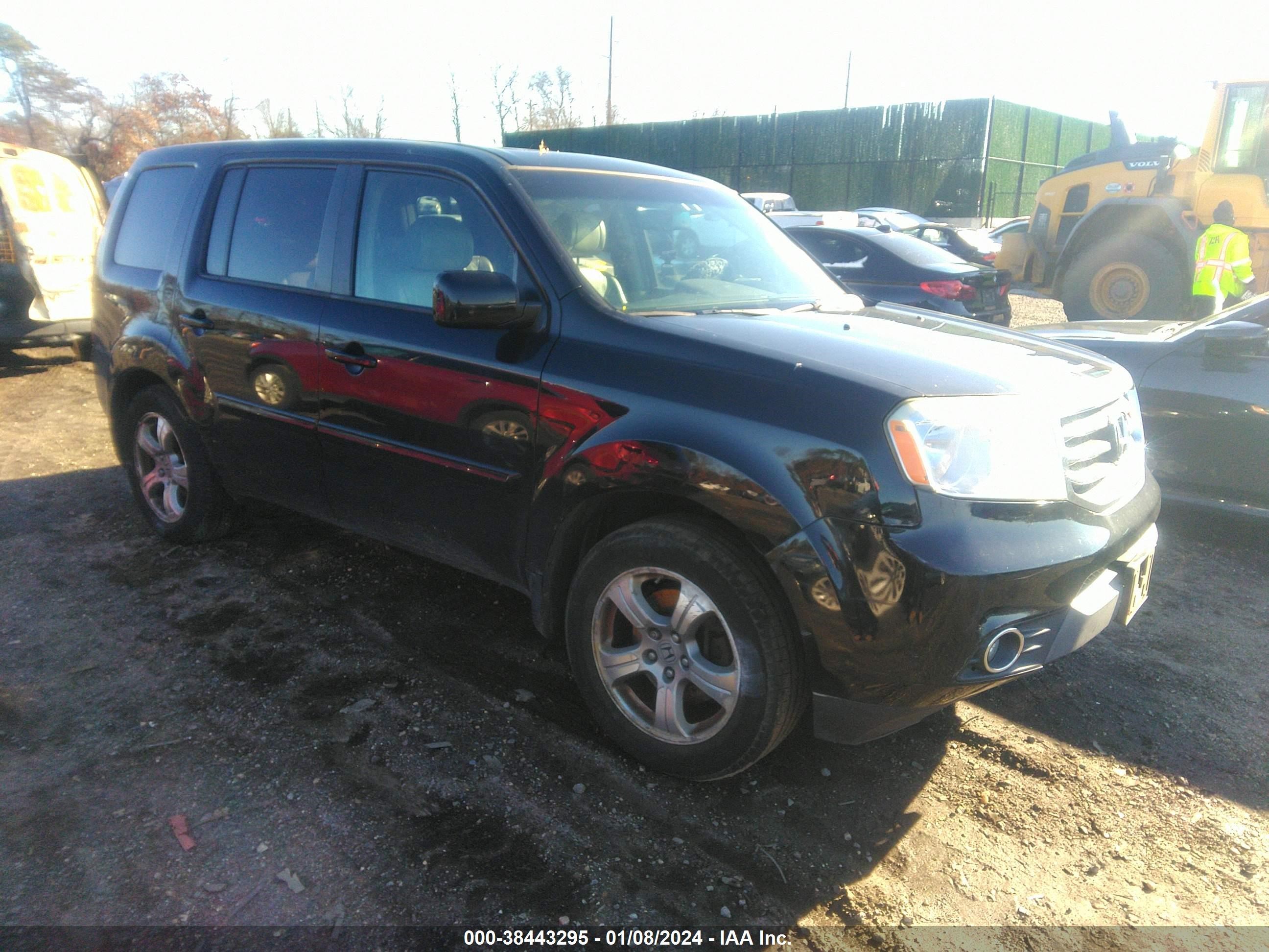 2013 Honda Pilot Ex-L vin: 5FNYF4H6XDB043866