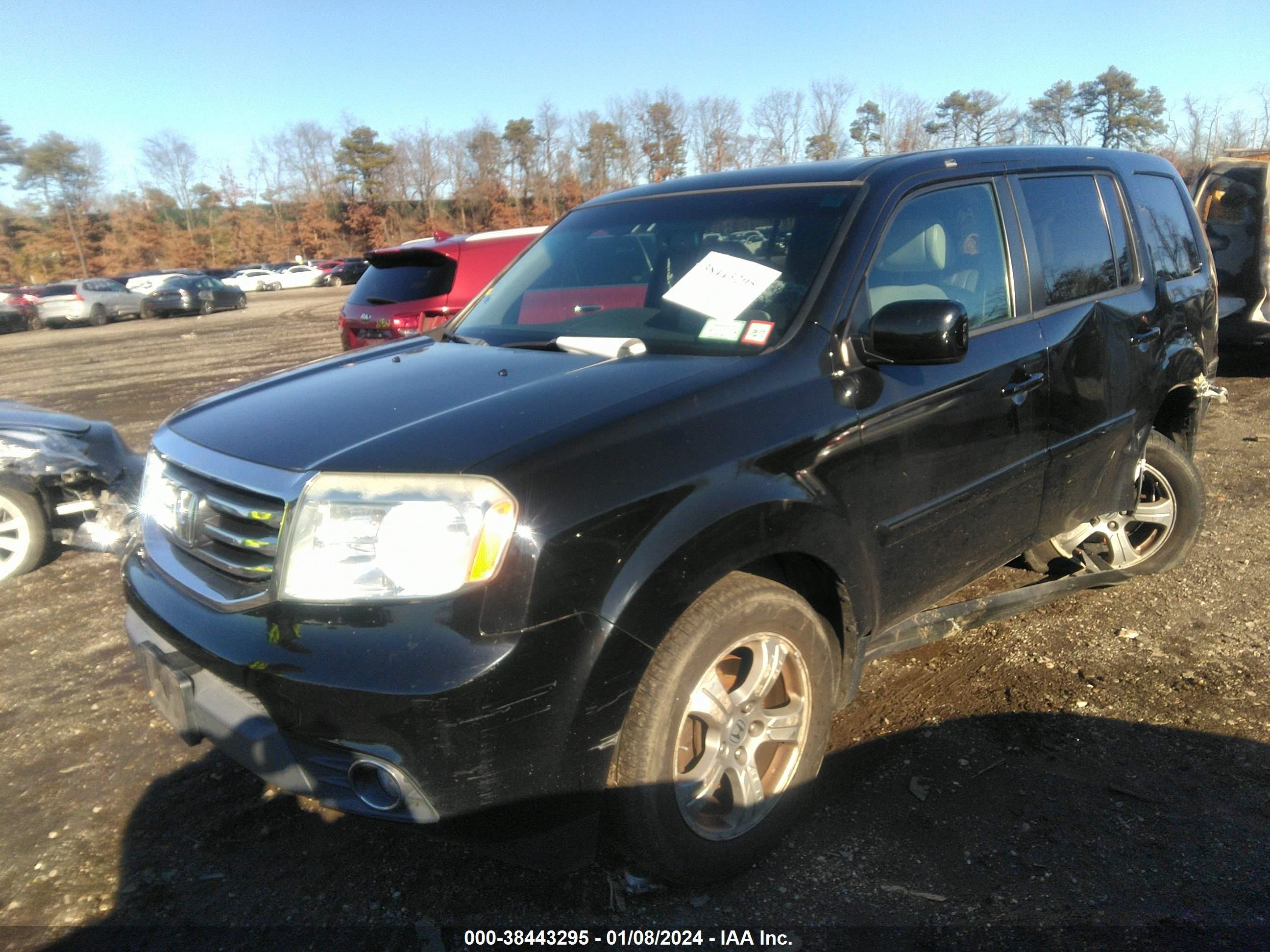 2013 Honda Pilot Ex-L vin: 5FNYF4H6XDB043866