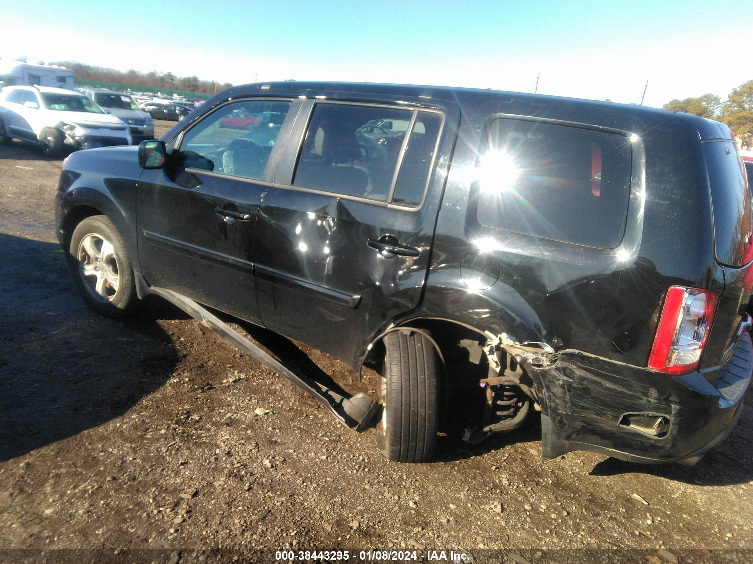 2013 Honda Pilot Ex-L vin: 5FNYF4H6XDB043866