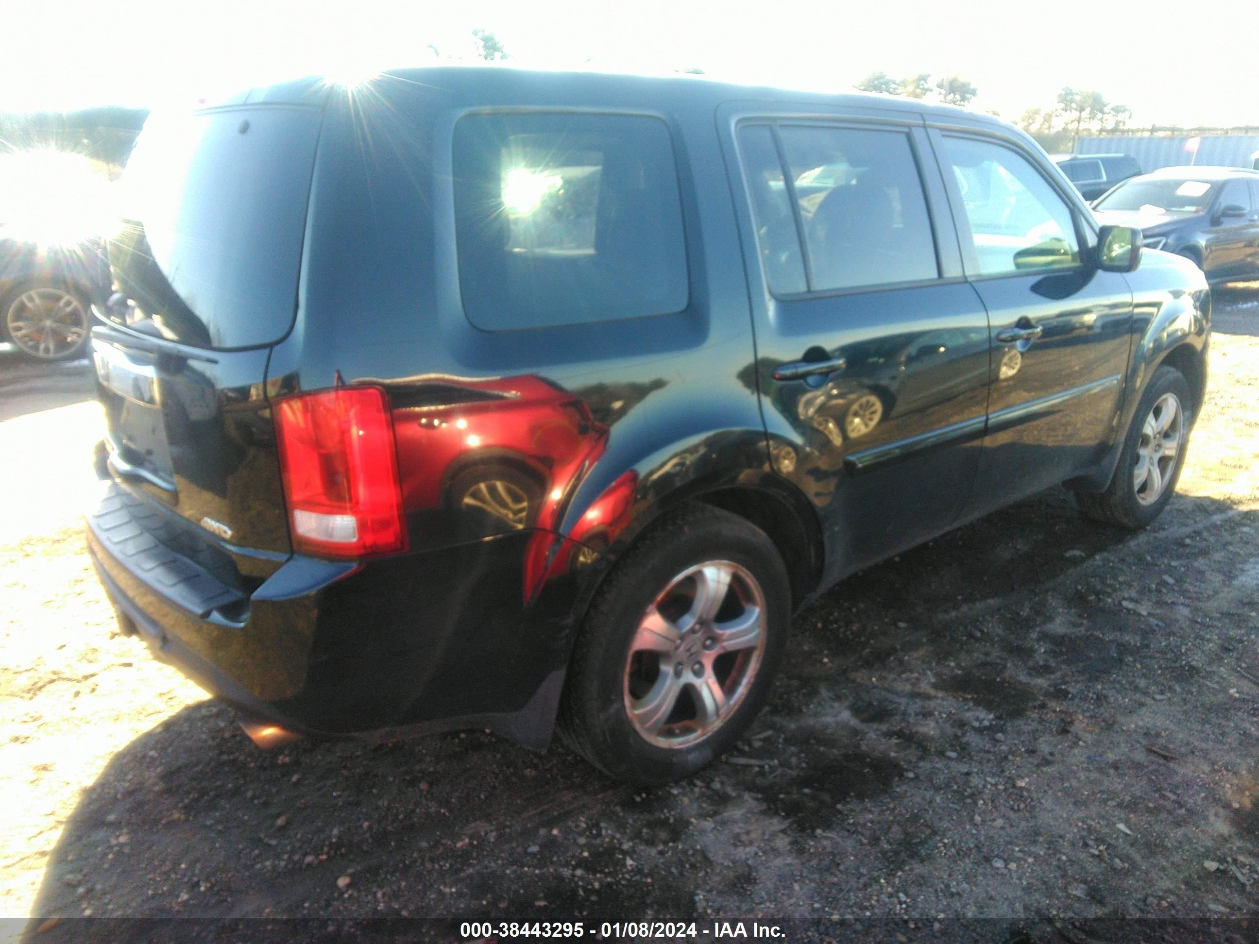 2013 Honda Pilot Ex-L vin: 5FNYF4H6XDB043866