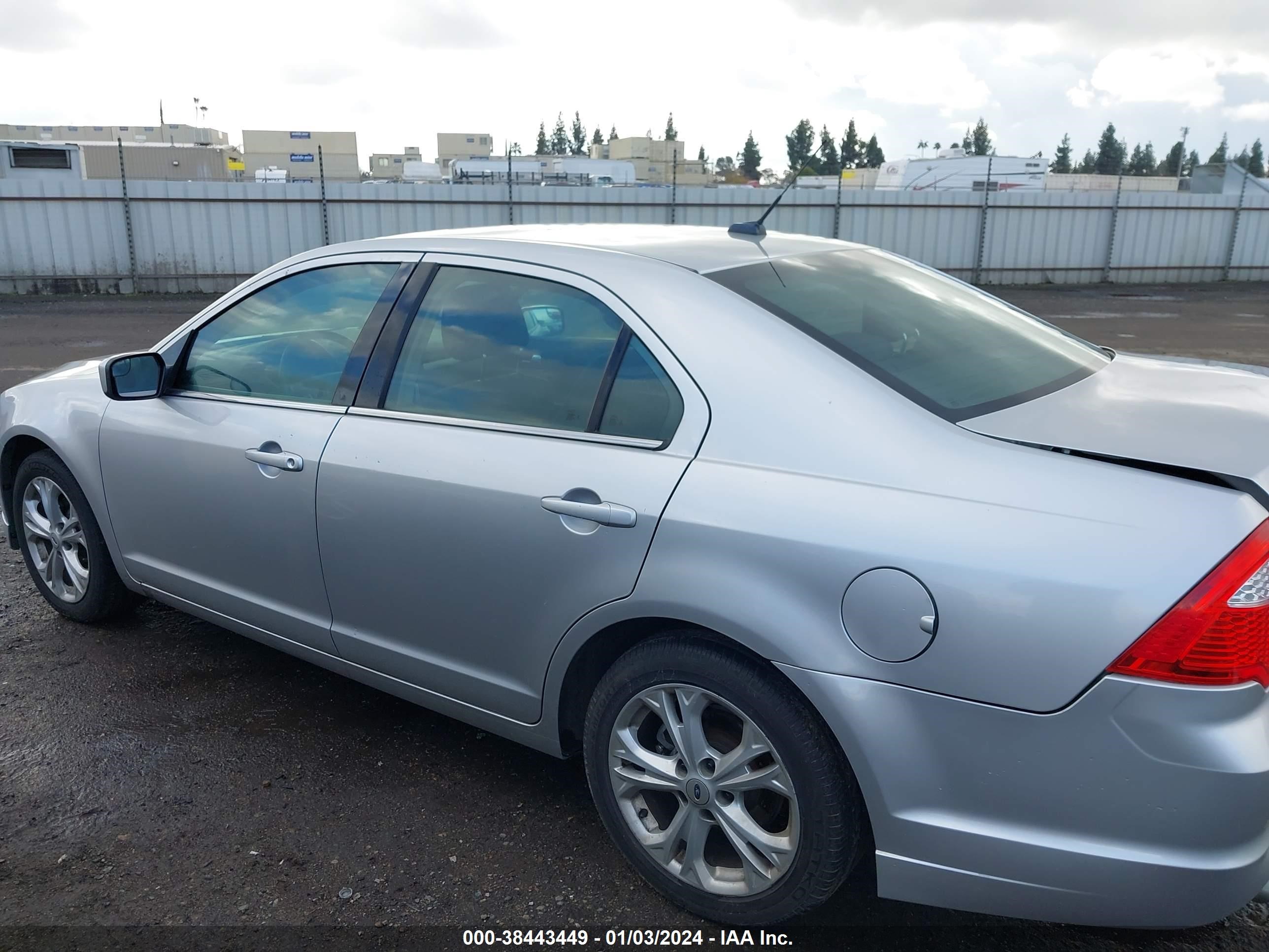 2012 Ford Fusion Se vin: 3FAHP0HG0CR367281