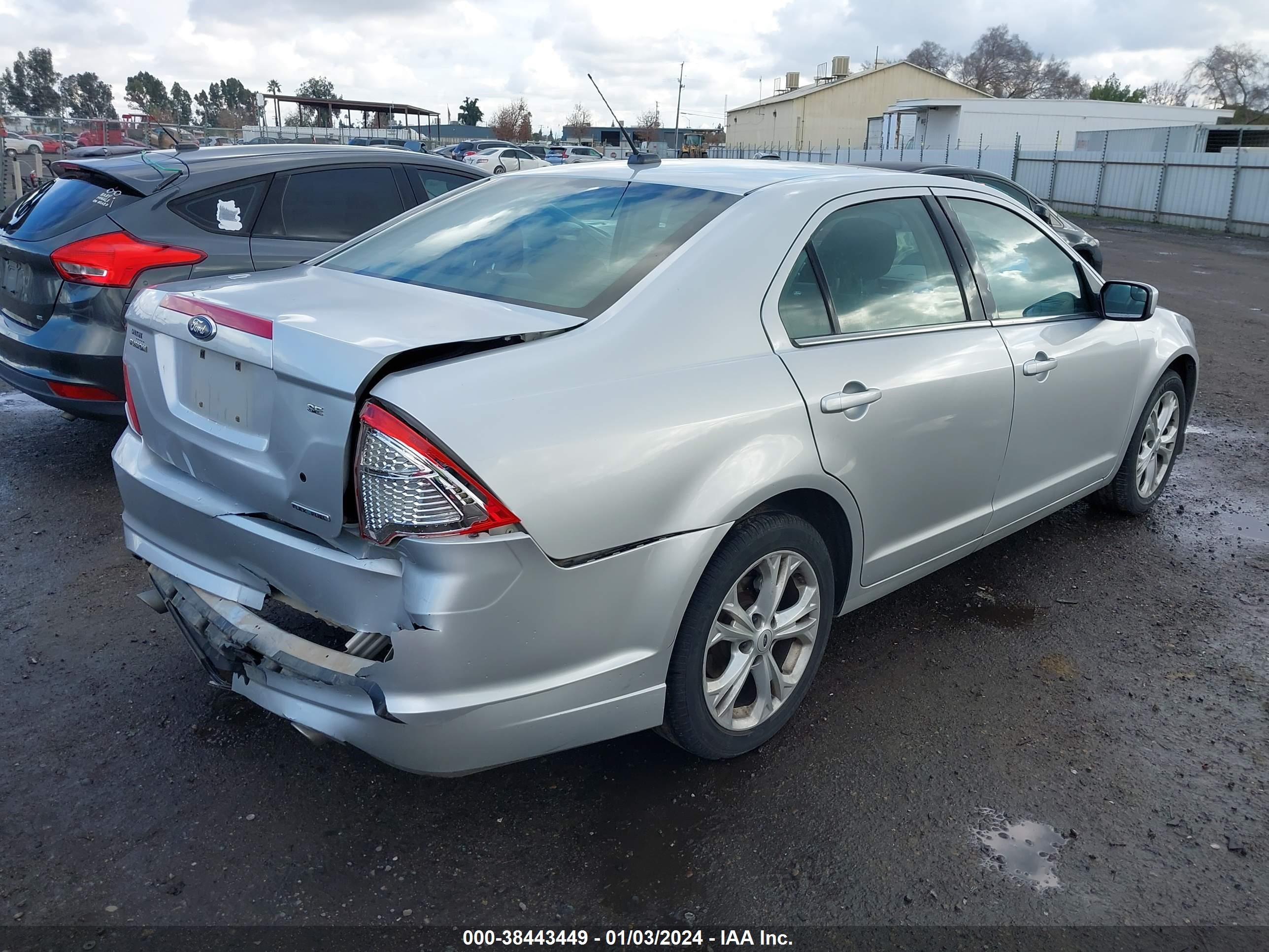 2012 Ford Fusion Se vin: 3FAHP0HG0CR367281