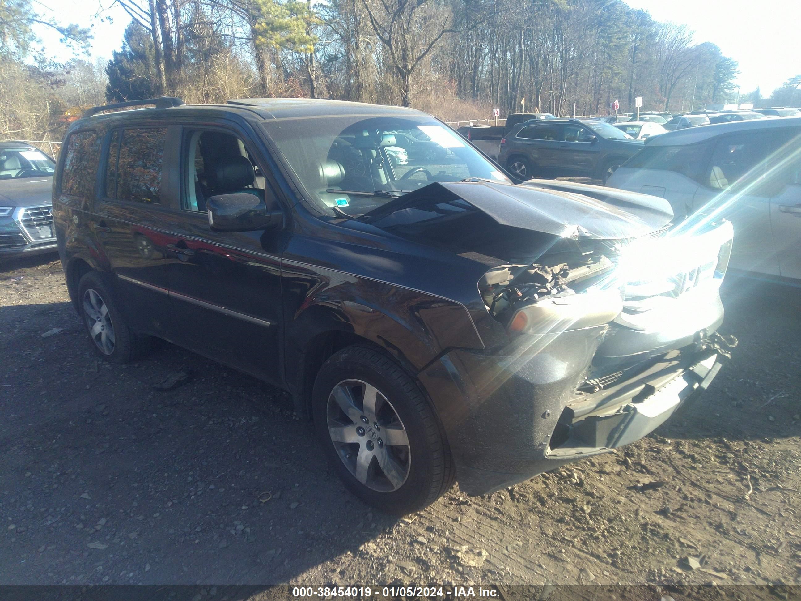 2012 Honda Pilot Touring vin: 5FNYF3H91CB028479