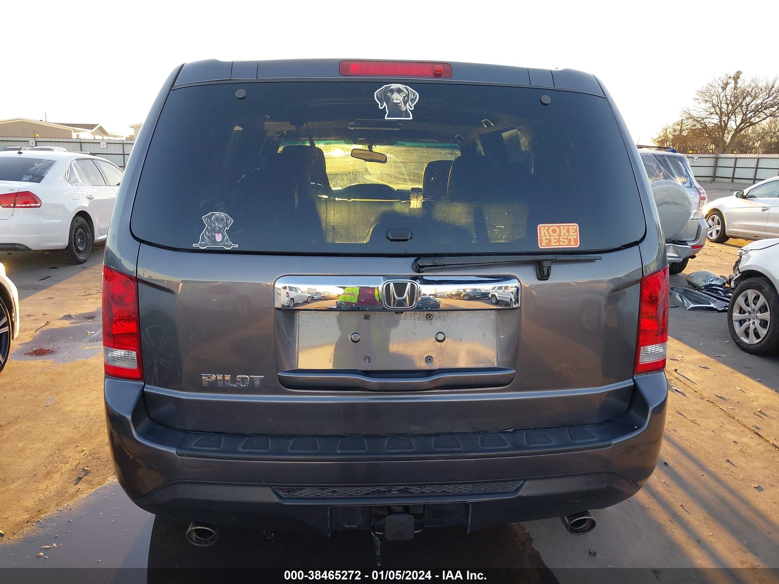 2015 Honda Pilot Ex-L vin: 5FNYF3H6XFB012582