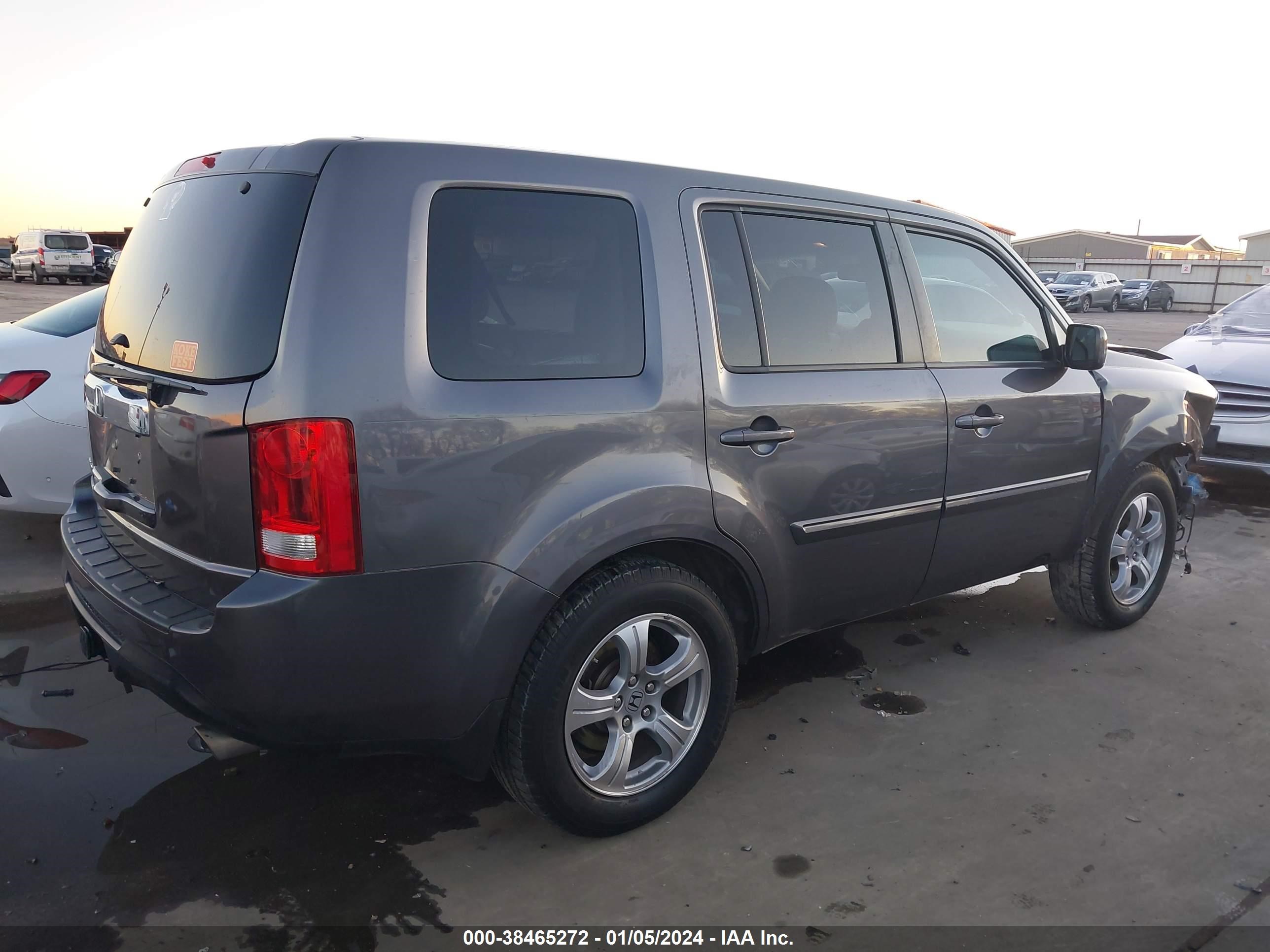 2015 Honda Pilot Ex-L vin: 5FNYF3H6XFB012582