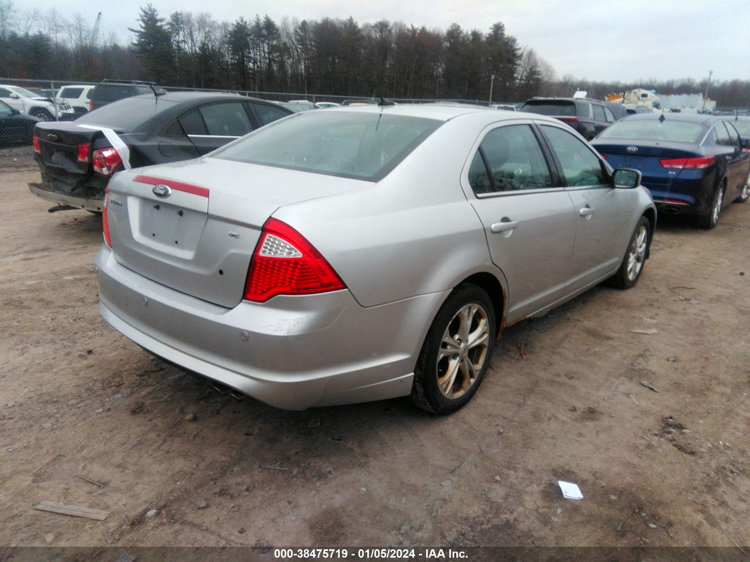 2012 Ford Fusion Se vin: 3FAHP0HA3CR341348