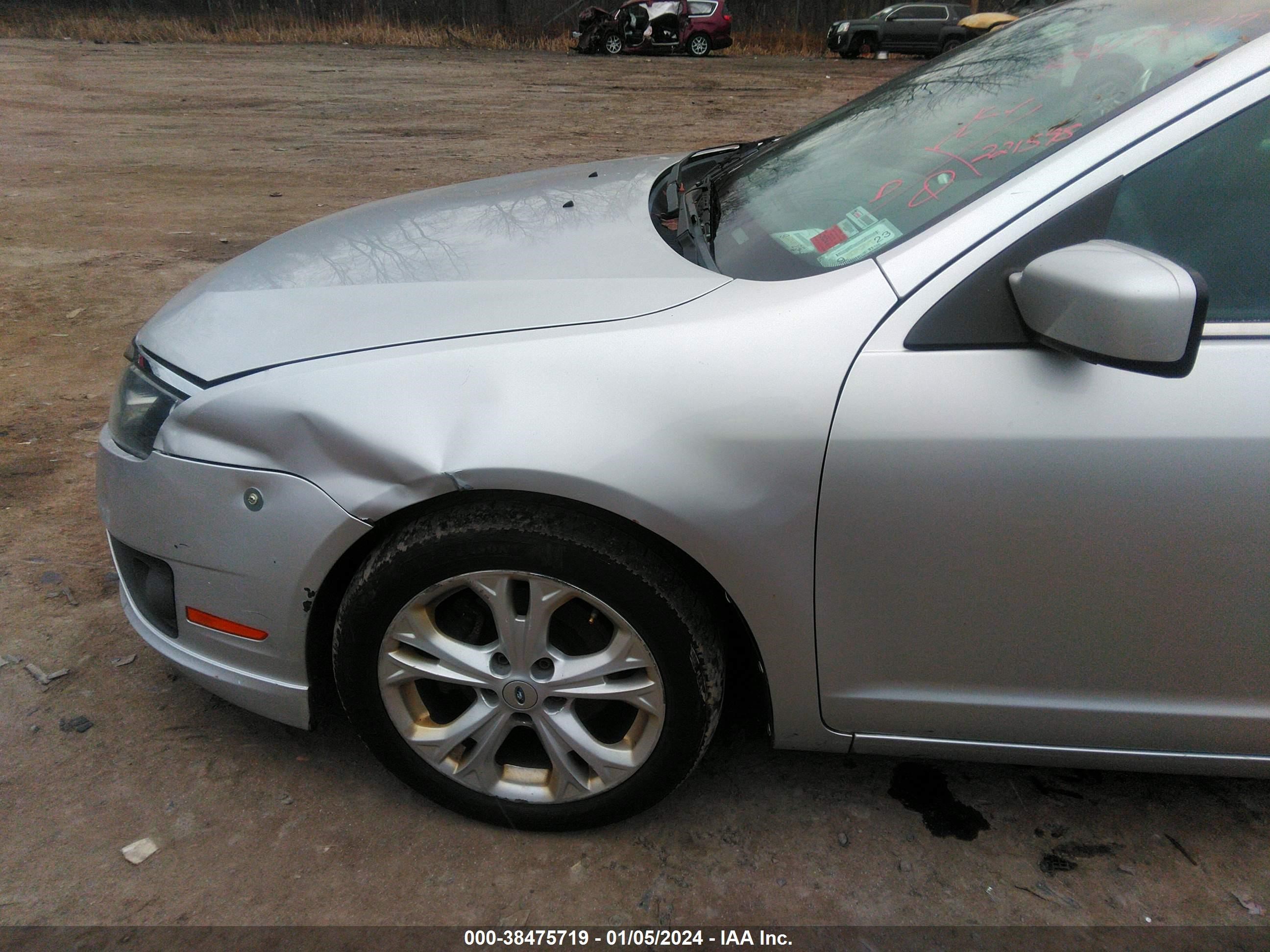 2012 Ford Fusion Se vin: 3FAHP0HA3CR341348