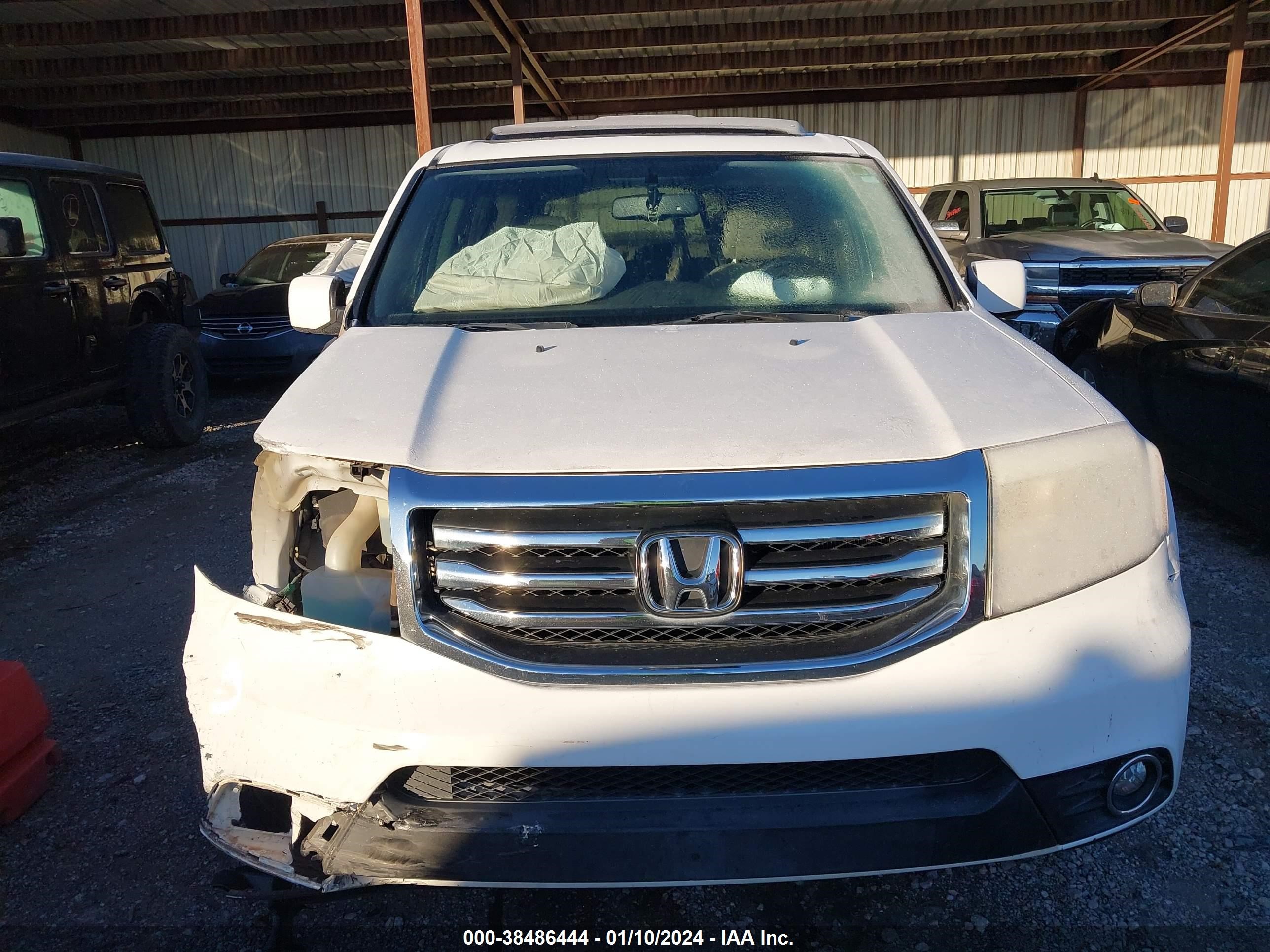 2013 Honda Pilot Ex-L vin: 5FNYF4H50DB021883