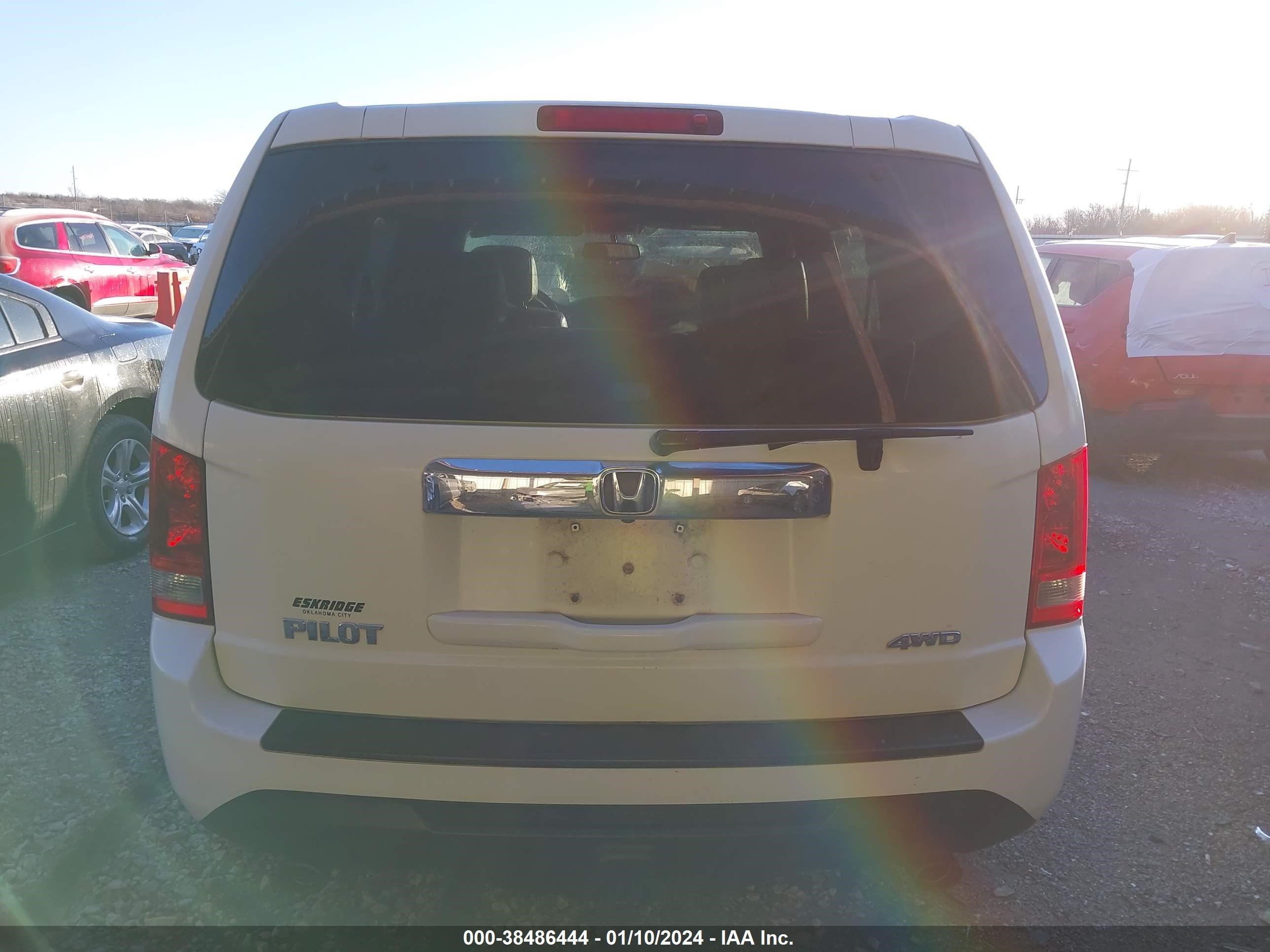 2013 Honda Pilot Ex-L vin: 5FNYF4H50DB021883