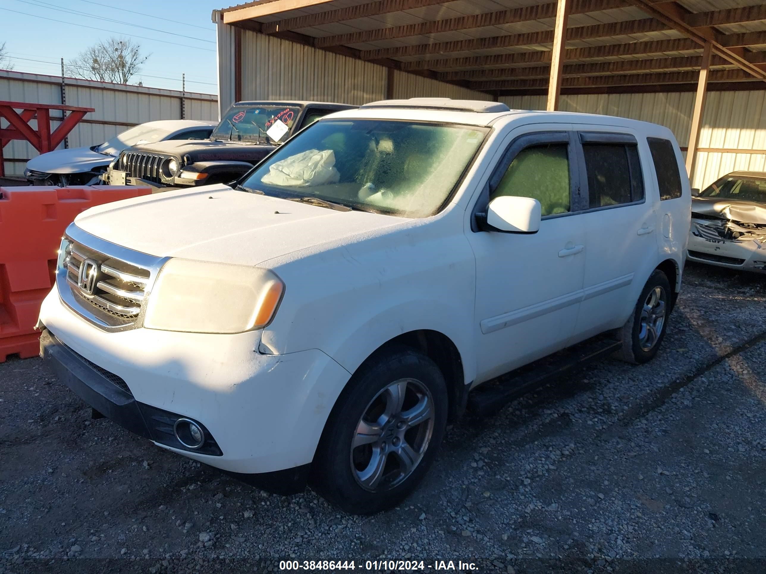 2013 Honda Pilot Ex-L vin: 5FNYF4H50DB021883